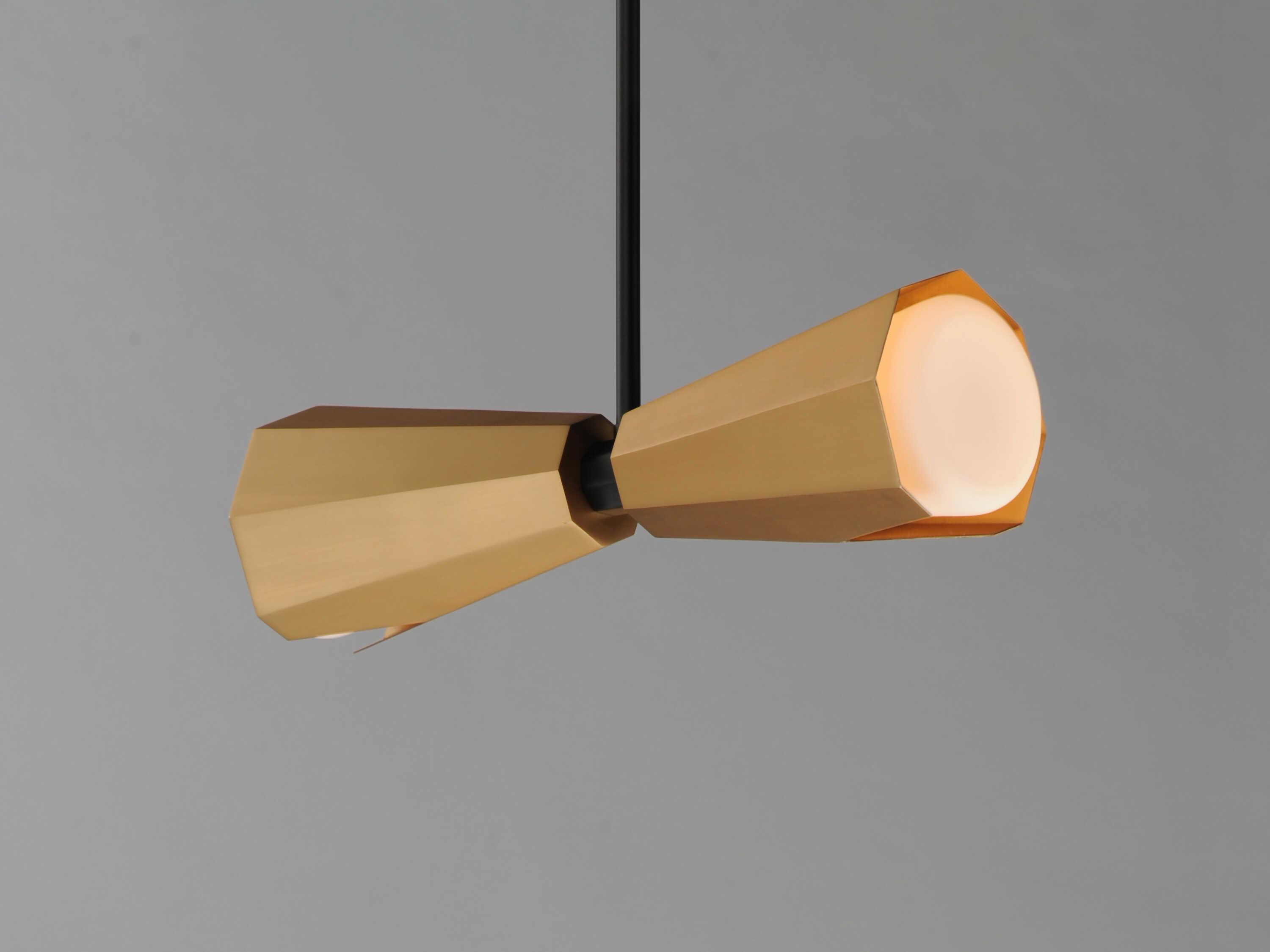 Maxim Lighting Rizzo 2-Light Black Antique Brass Island Pendant