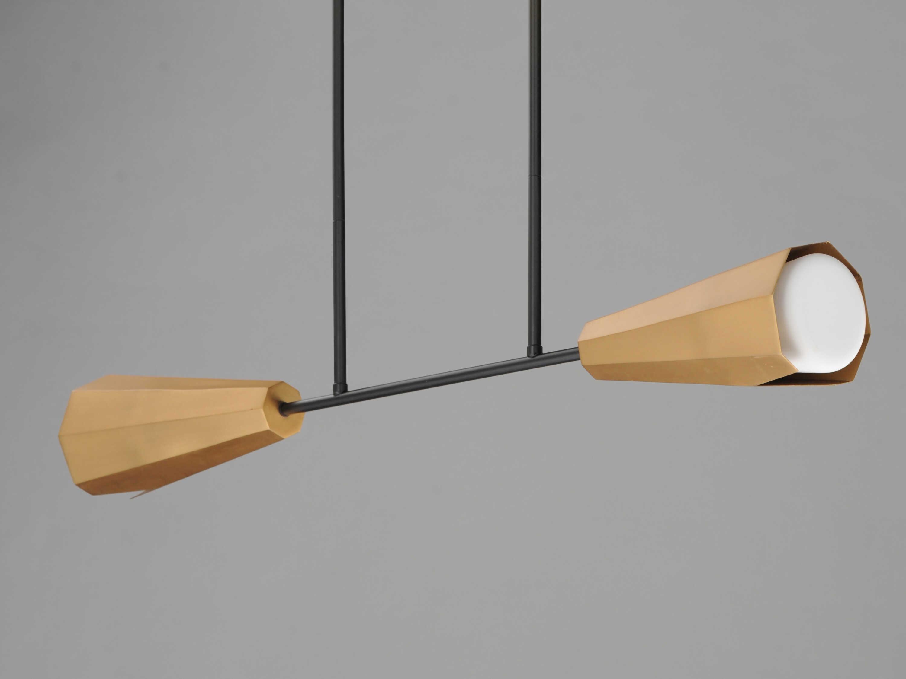 Maxim Lighting Rizzo 2-Light Black Antique Brass Island Pendant