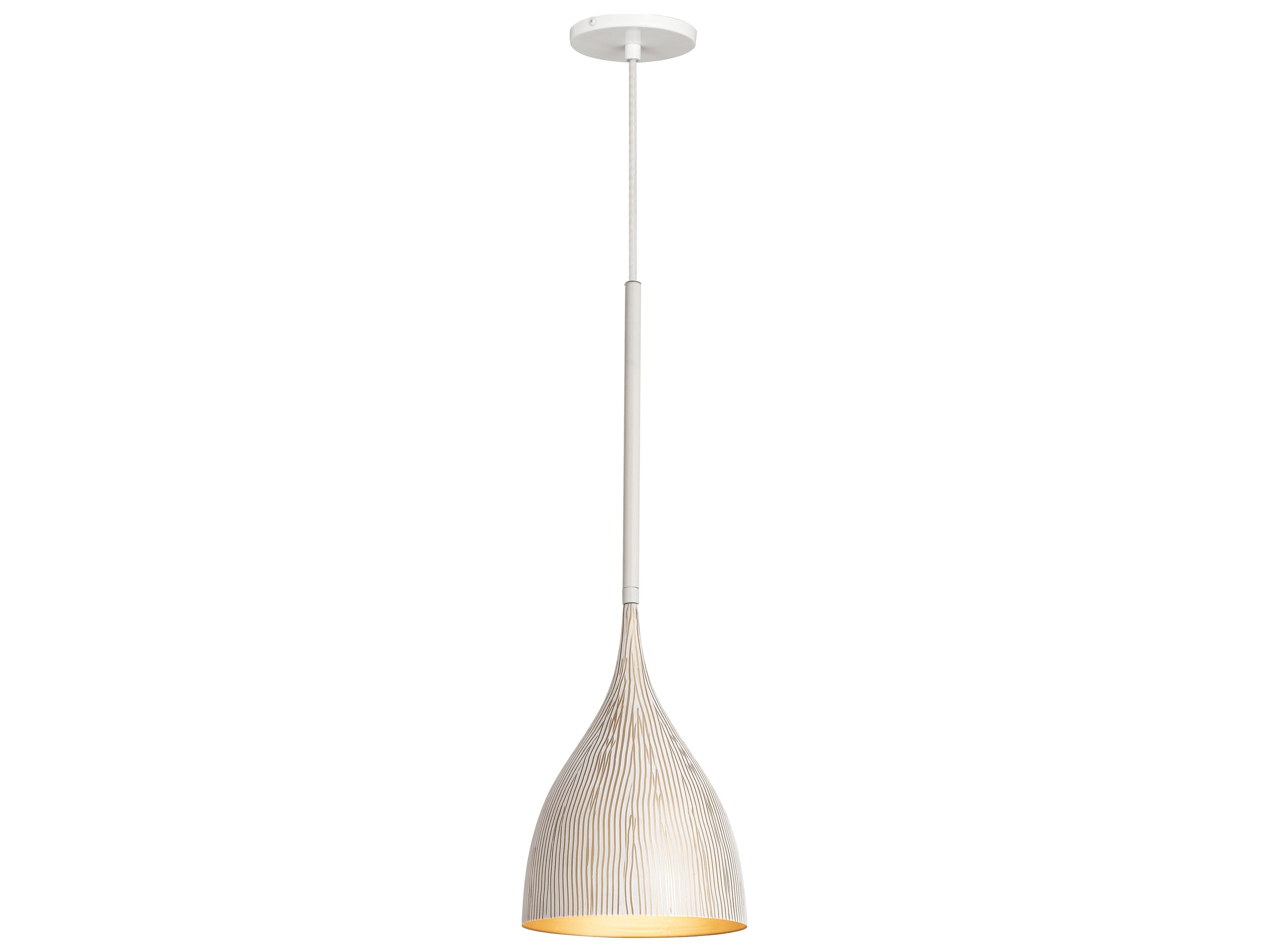 Maxim Lighting Fleur 1-Light White Gold Mini Pendant