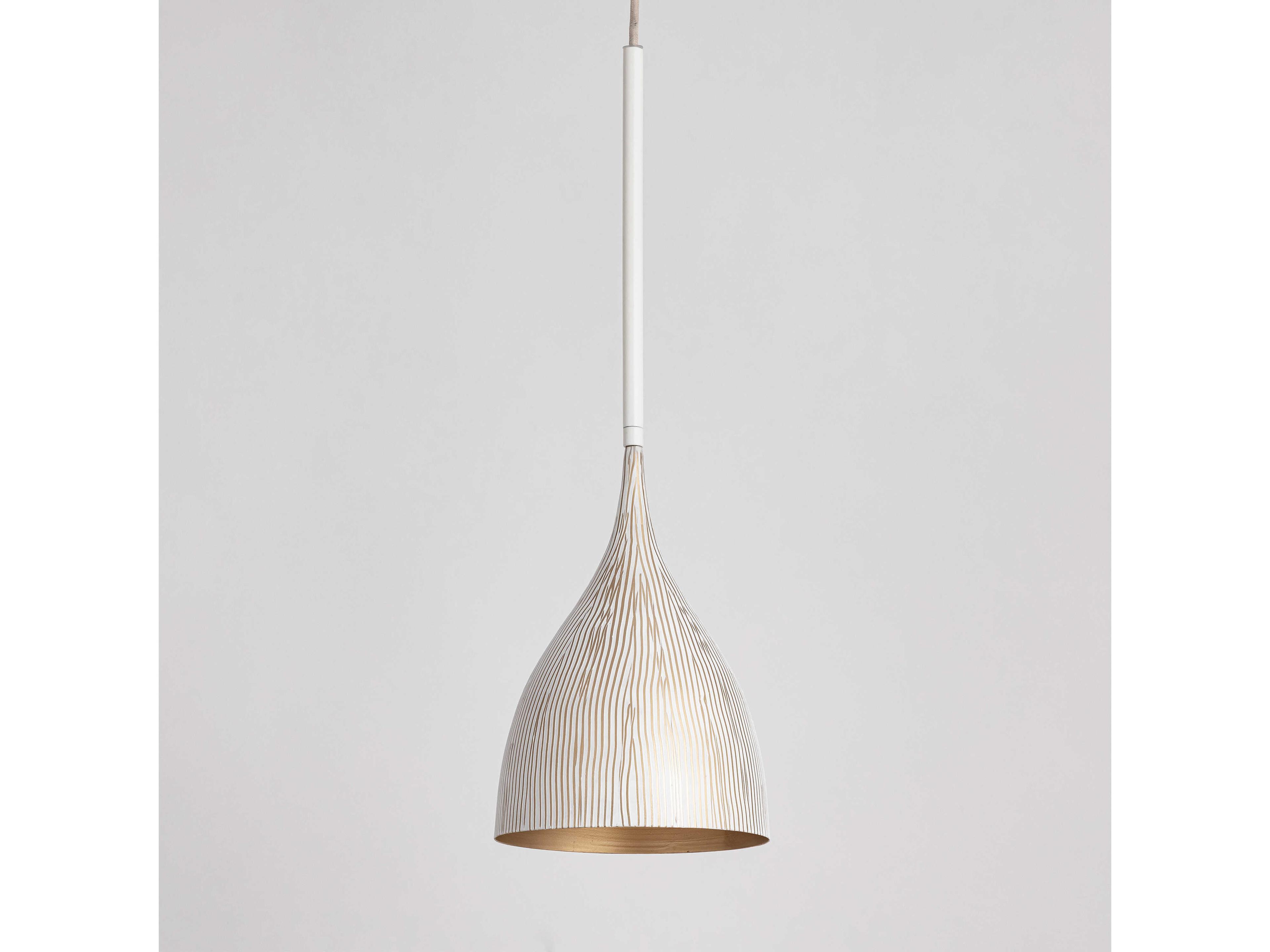 Maxim Lighting Fleur 1-Light White Gold Mini Pendant