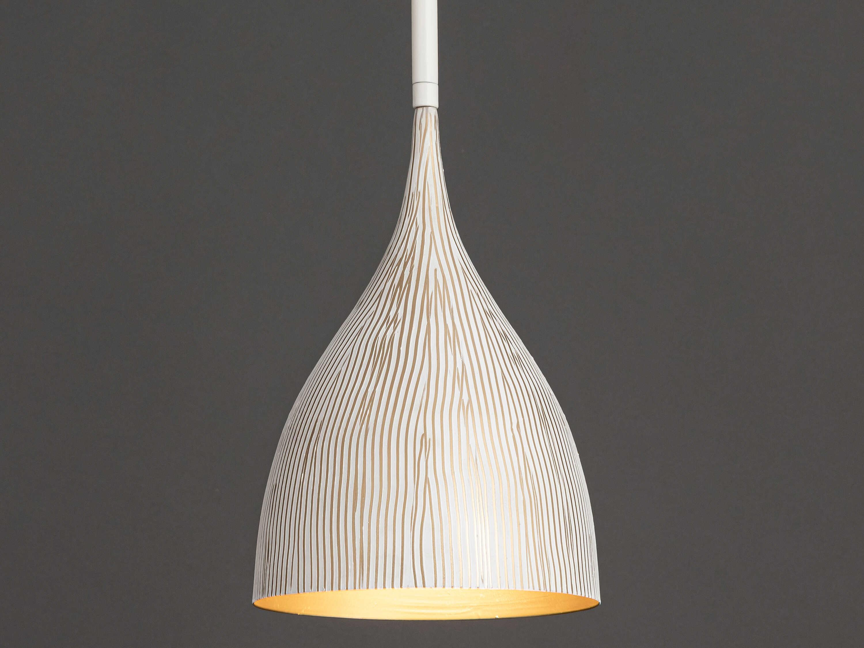 Maxim Lighting Fleur 1-Light White Gold Mini Pendant