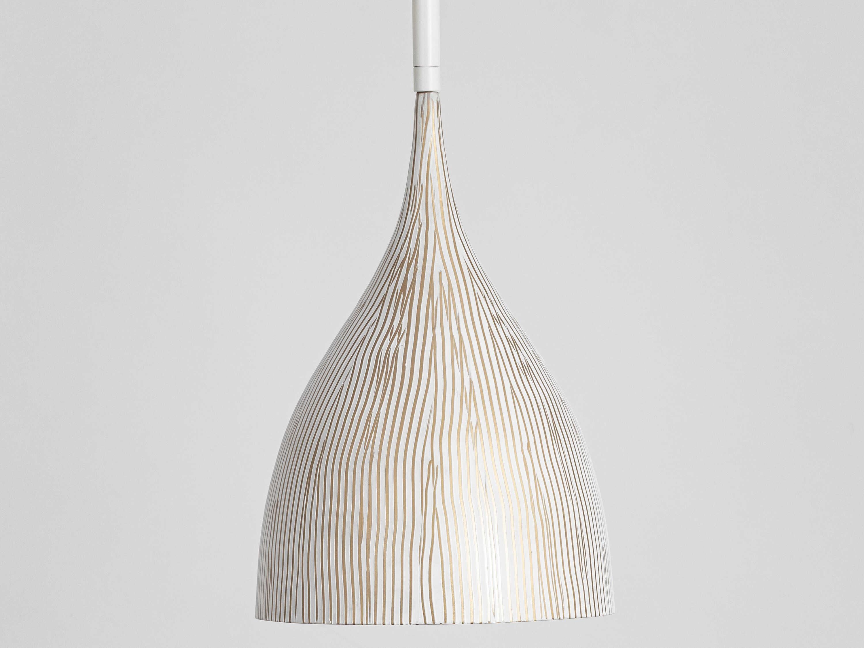 Maxim Lighting Fleur 1-Light White Gold Mini Pendant