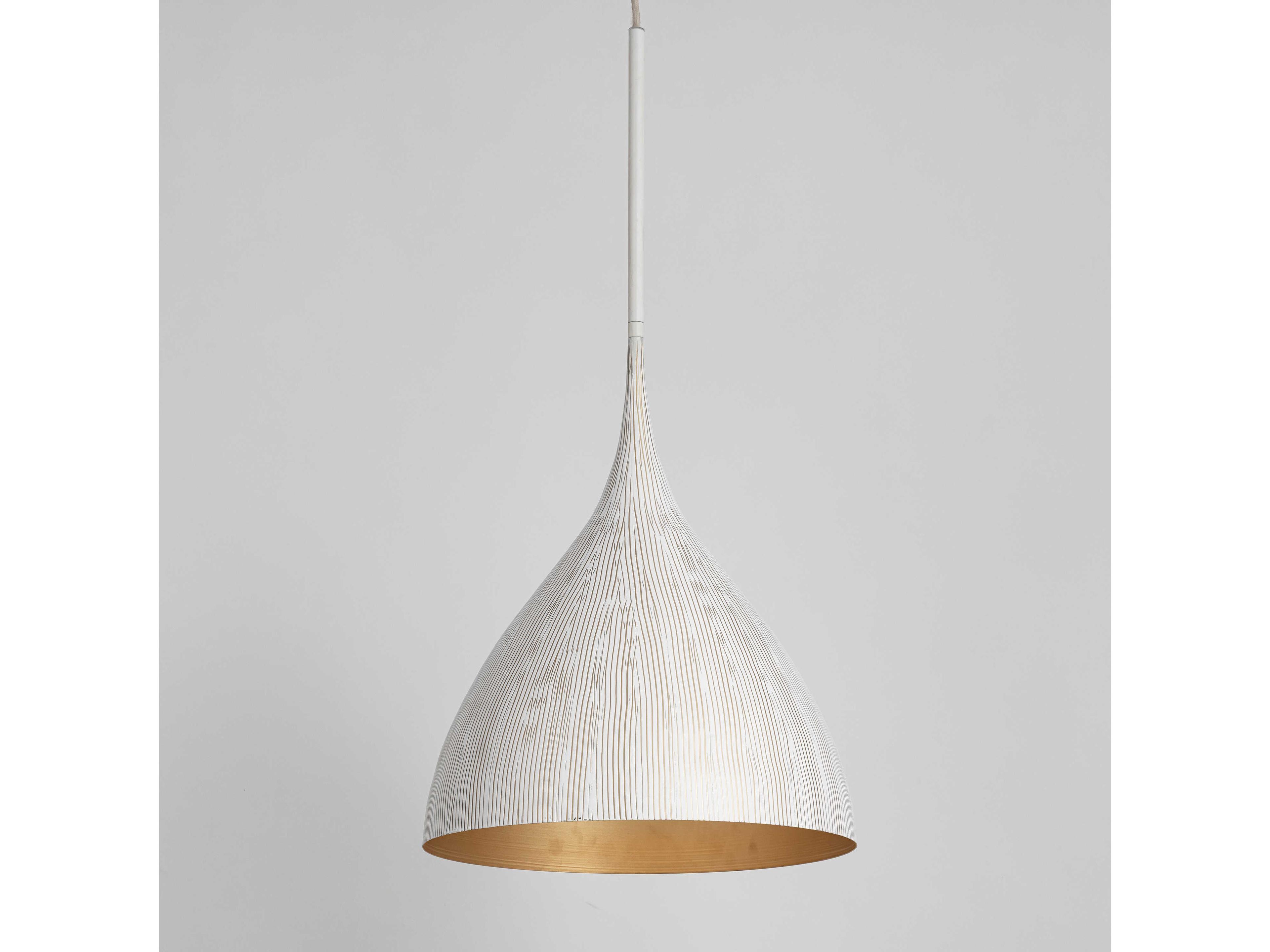 Maxim Lighting Fleur 1-Light White Gold Pendant