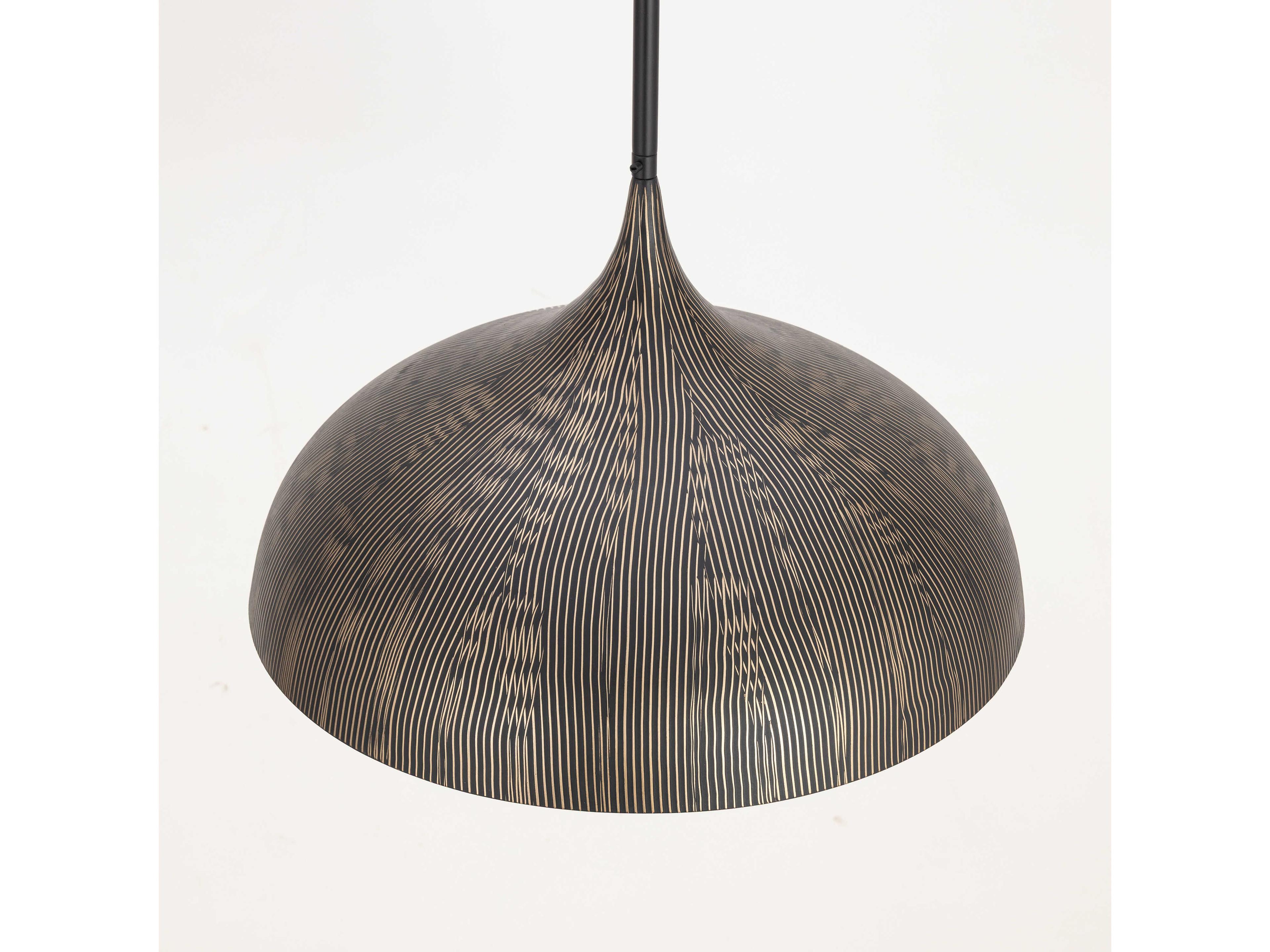 Maxim Lighting Fleur 1-Light Black Gold Pendant