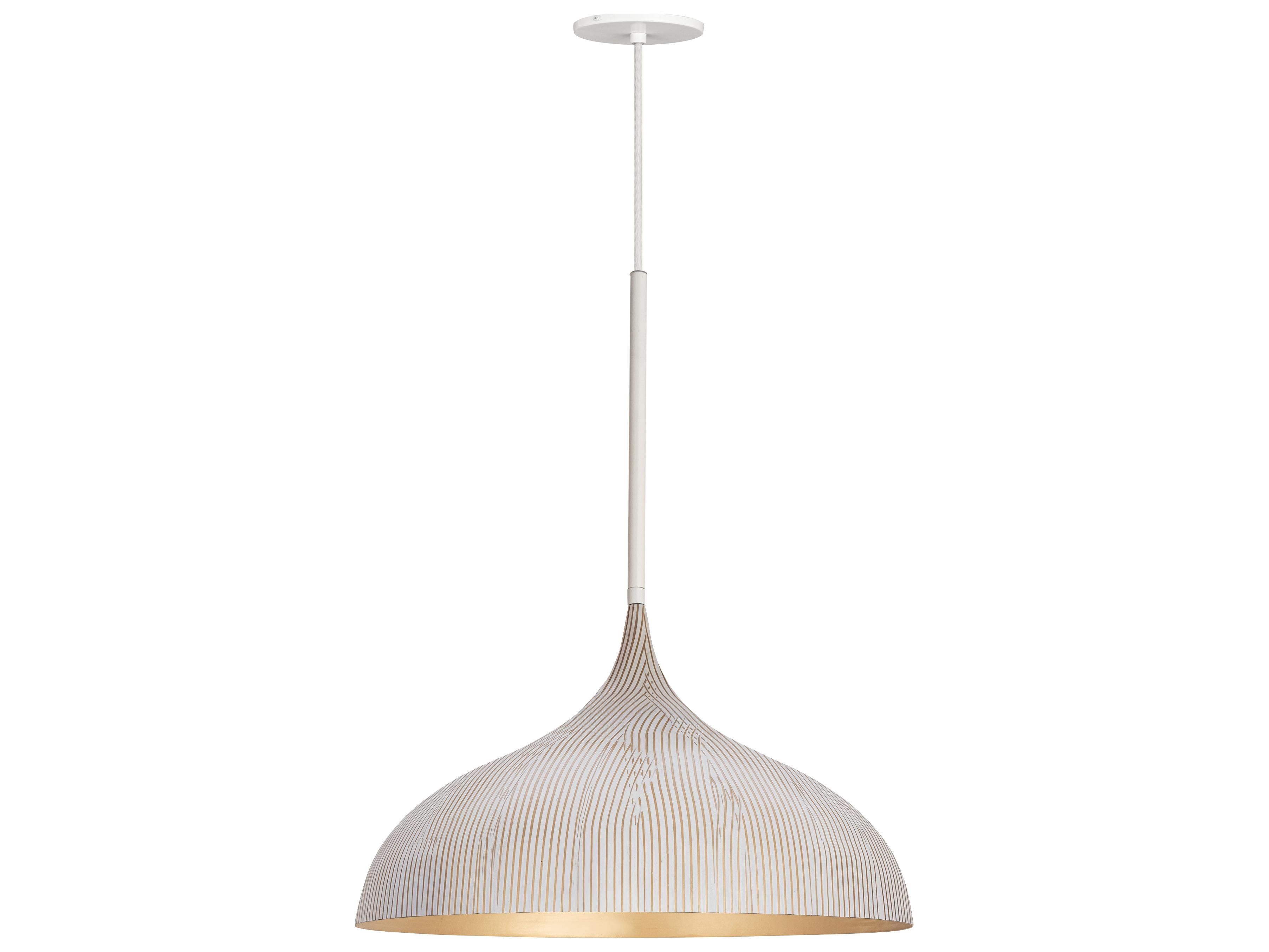 Maxim Lighting Fleur 1-Light White Gold Pendant