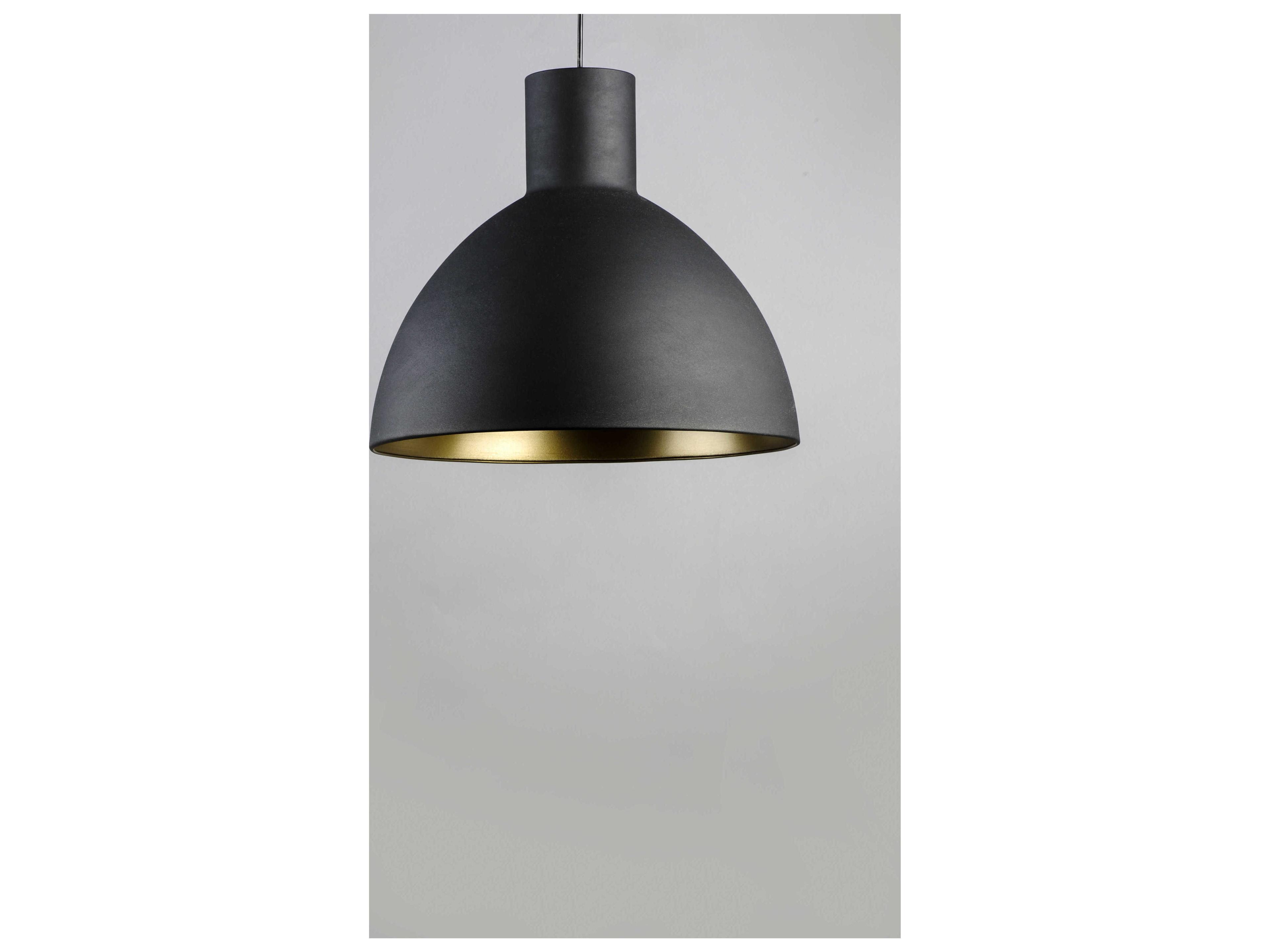 Maxim Lighting Cora 1-Light Black Gold Bell Pendant