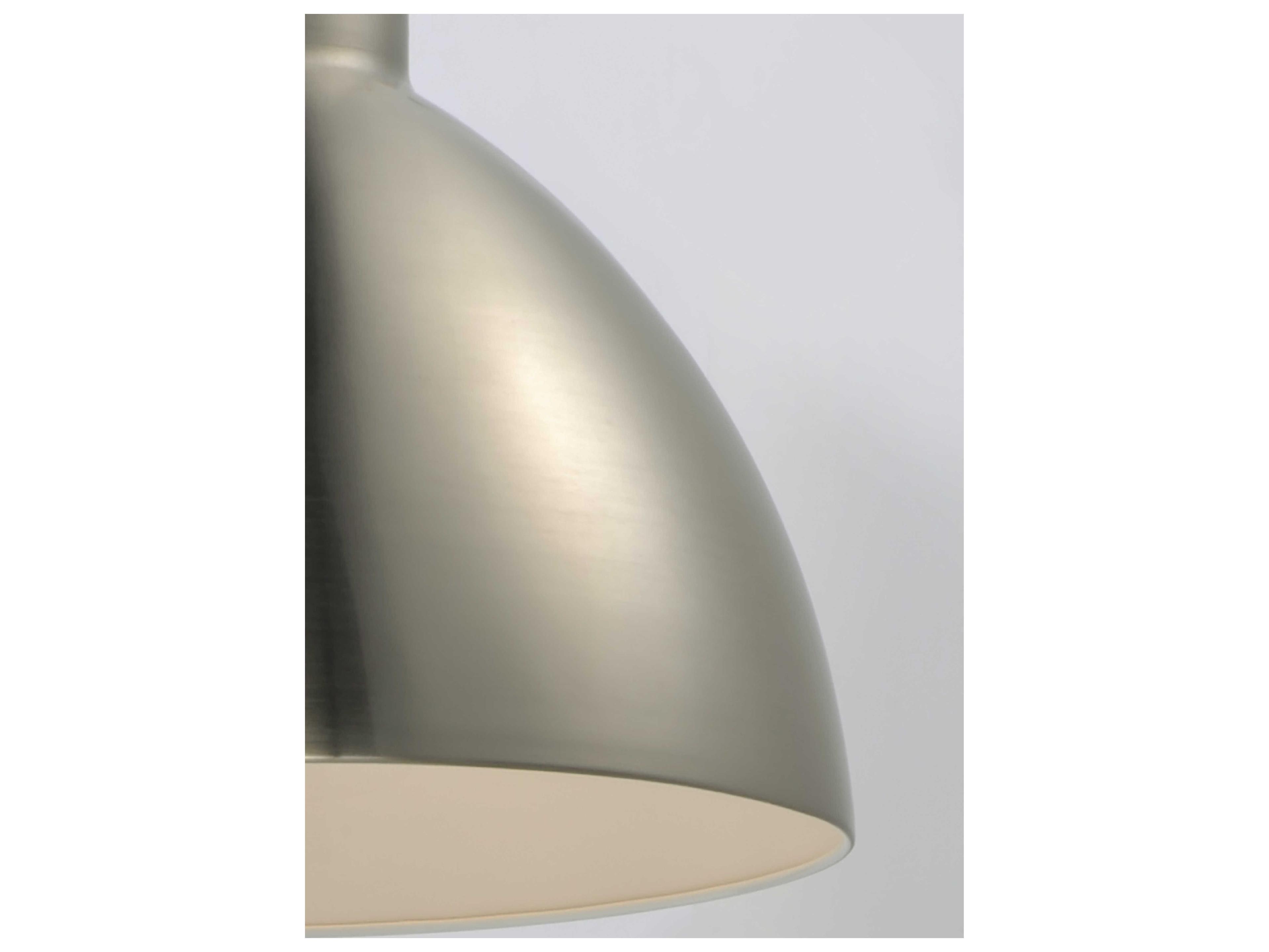 Maxim Lighting Cora 1-Light Satin Nickel Bell Pendant