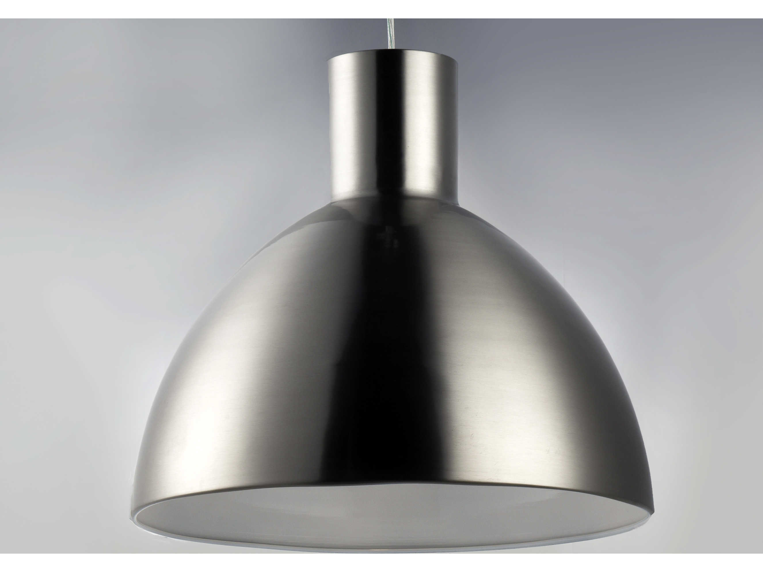 Maxim Lighting Cora 1-Light Satin Nickel Bell Pendant