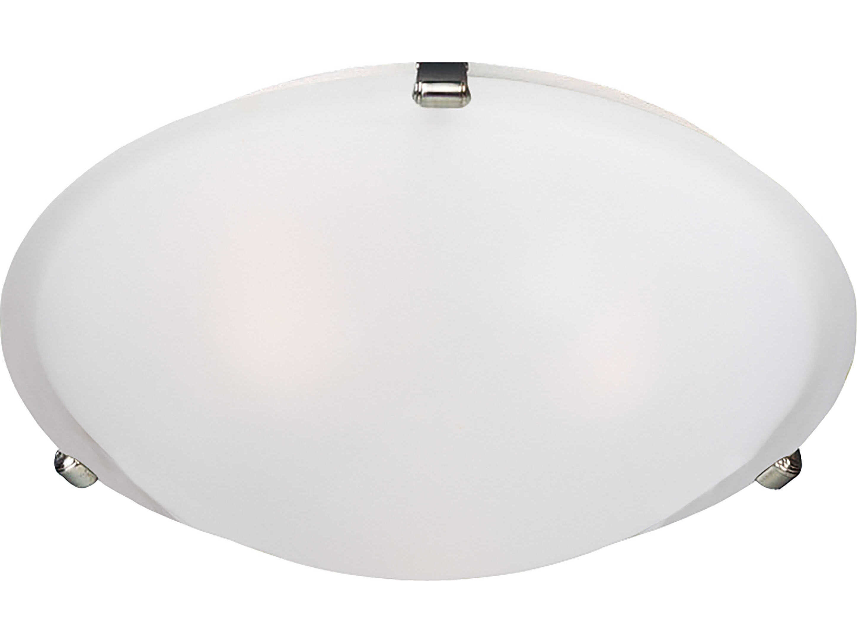 Maxim Lighting Malaga 4-Light Satin Nickel Glass Bowl Flush Mount
