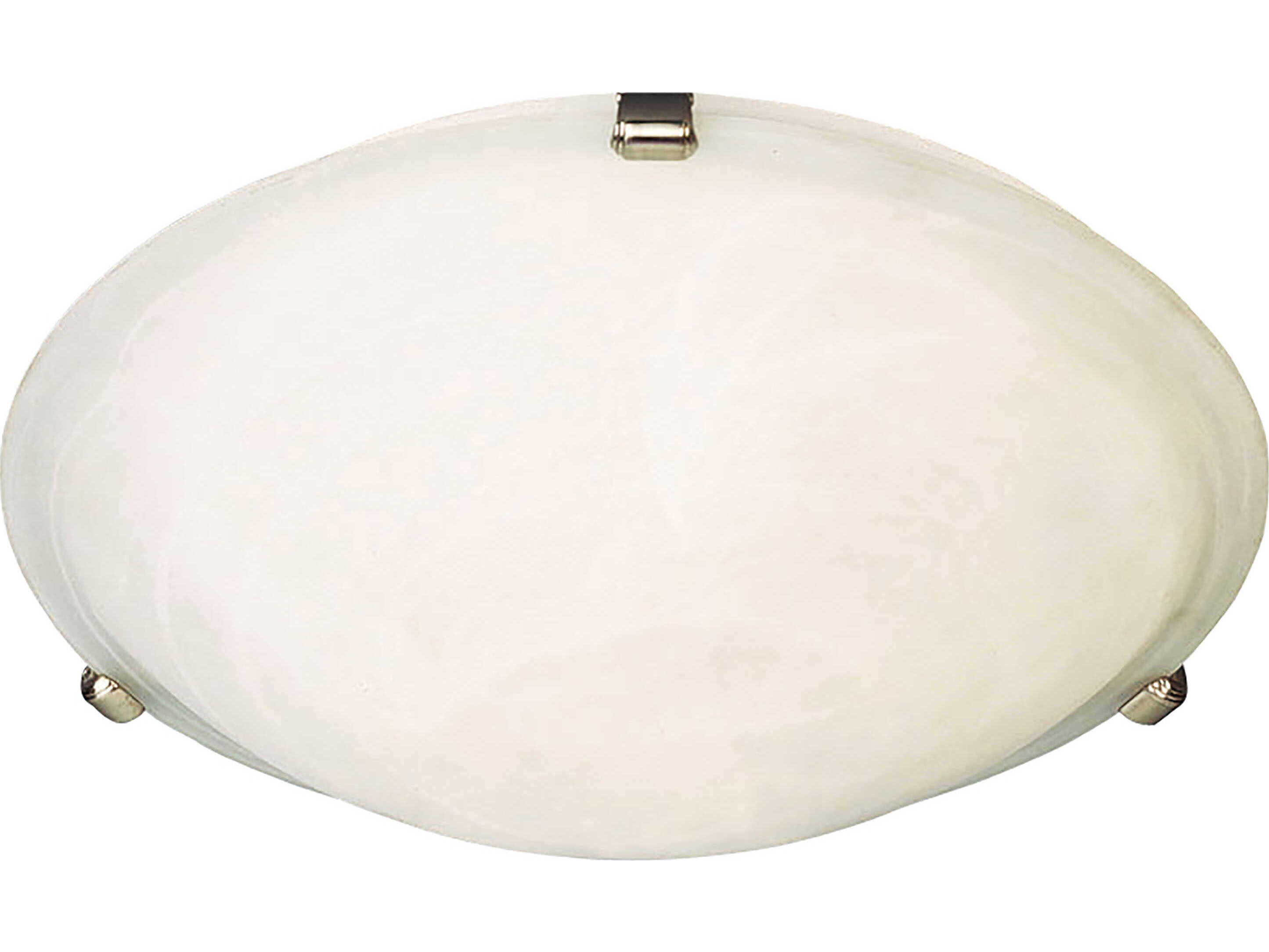 Maxim Lighting Malaga 4-Light Satin Nickel Glass Bowl Flush Mount