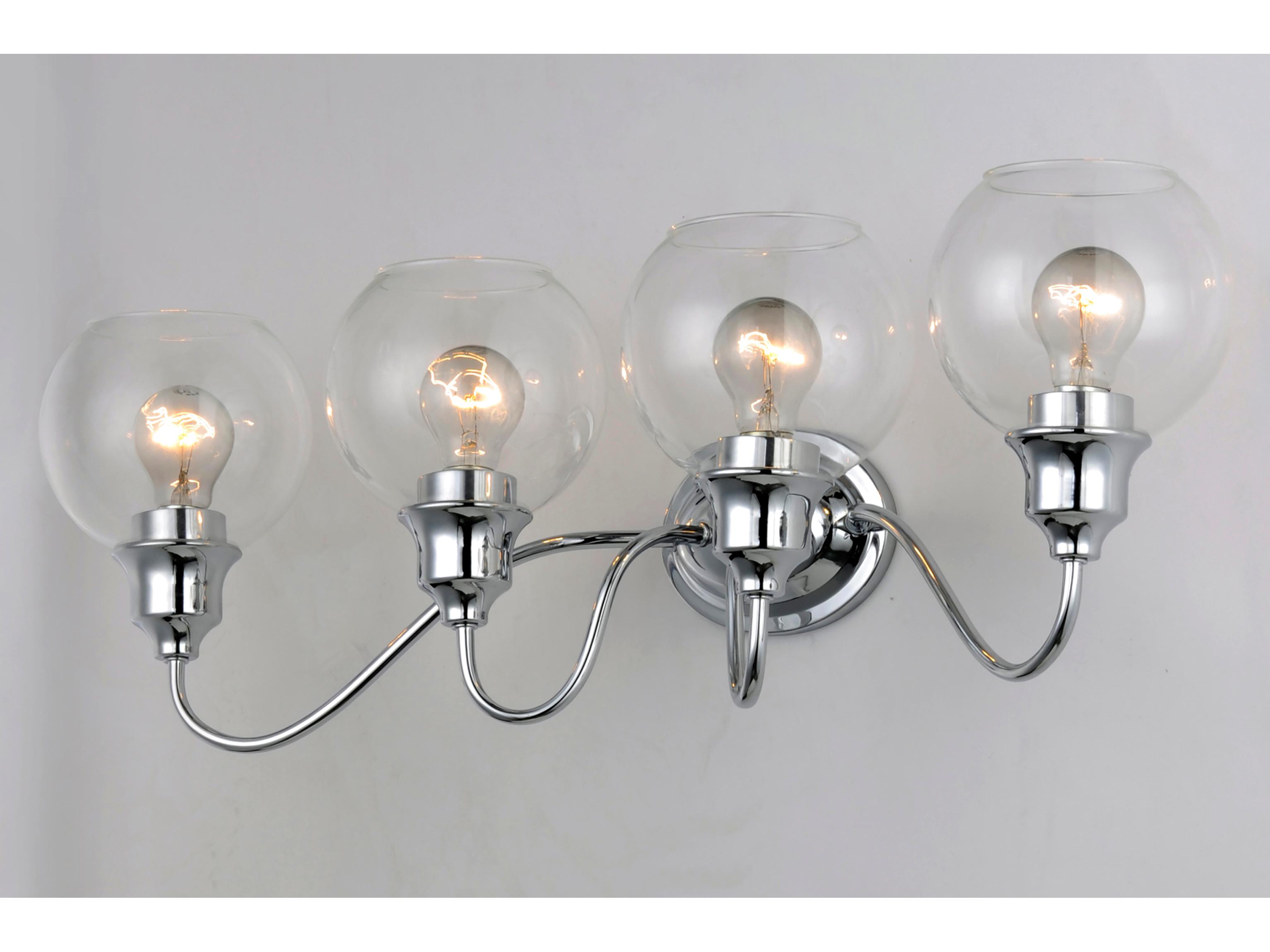 Maxim Lighting Ballord 4-Light Polished Chrome Glass Vanity Light