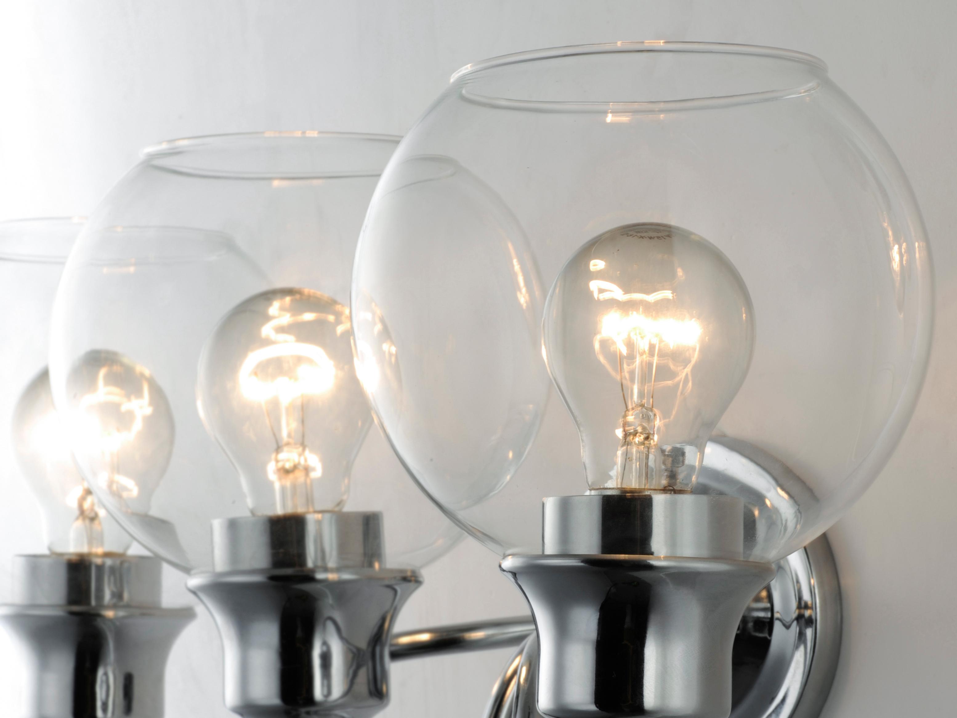 Maxim Lighting Ballord 4-Light Polished Chrome Glass Vanity Light