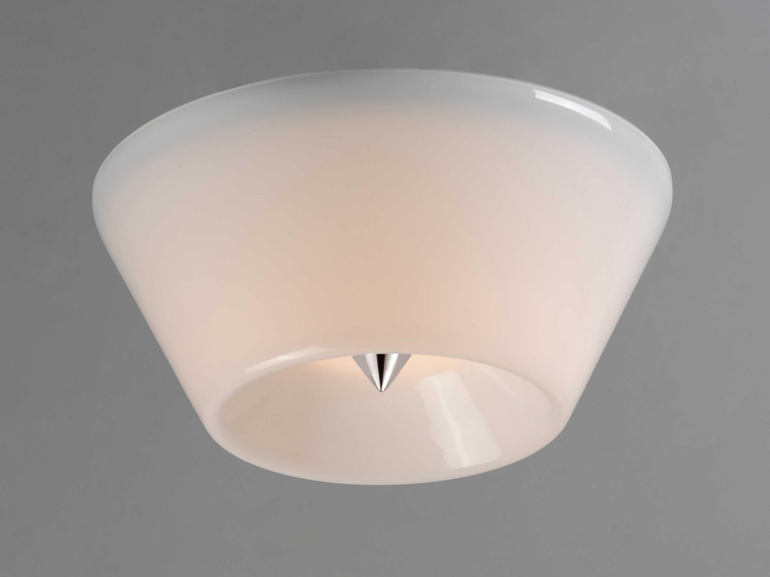 Maxim Lighting Tack 1-Light Polished Chrome White Flush Mount