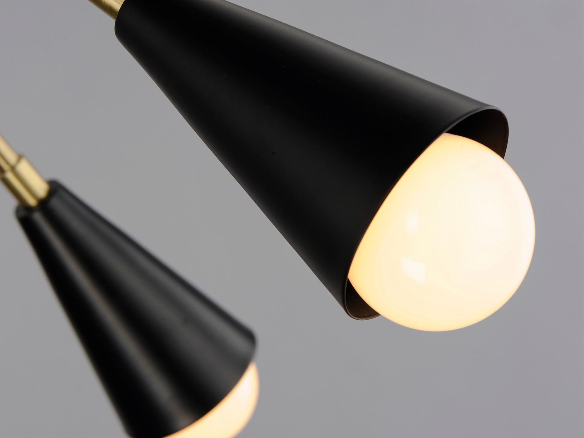 Maxim Lighting Lovell 10-Light Black Satin Brass Bell Pendant