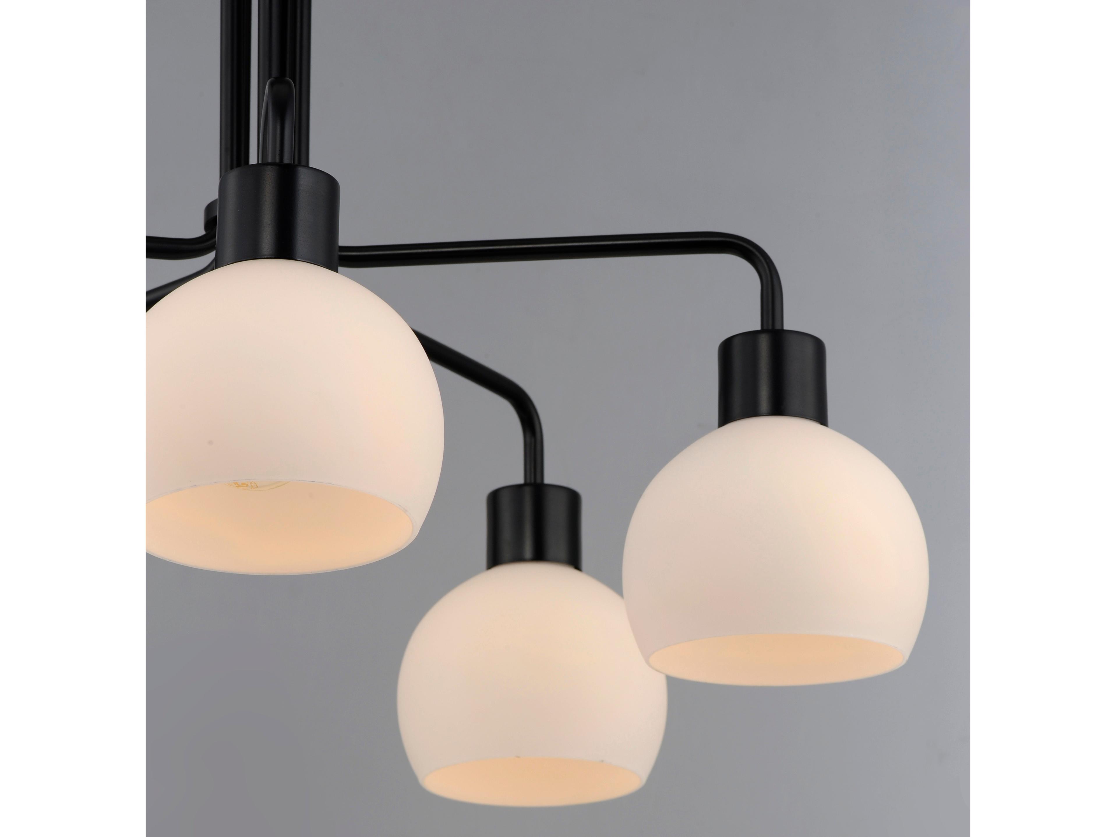 Maxim Lighting Coraline 5-Light Black Glass Chandelier