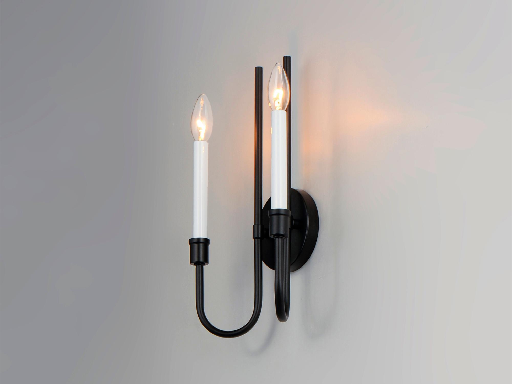 Maxim Lighting Tux 2-Light Black Wall Sconce