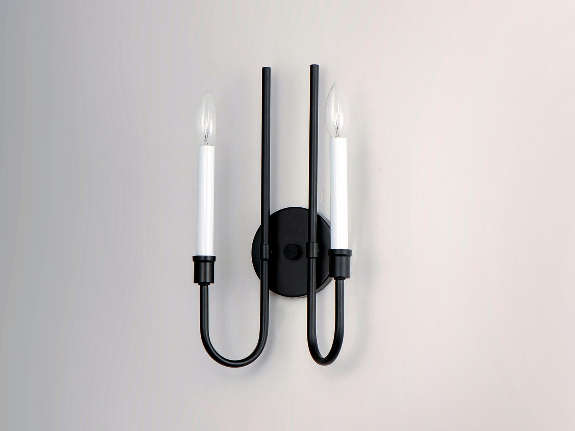 Maxim Lighting Tux 2-Light Black Wall Sconce