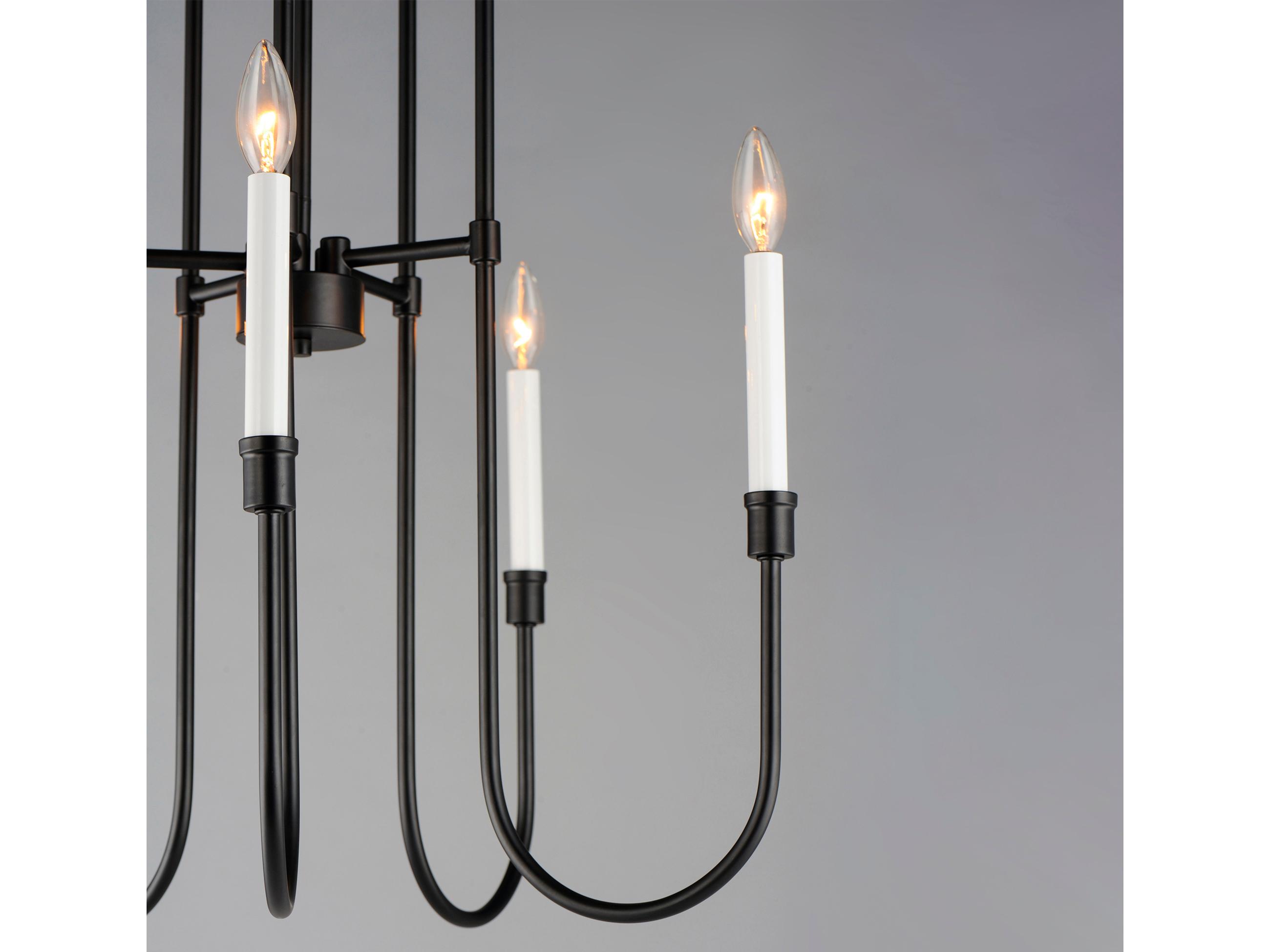 Maxim Lighting Tux 5-Light Black Candelabra Chandelier