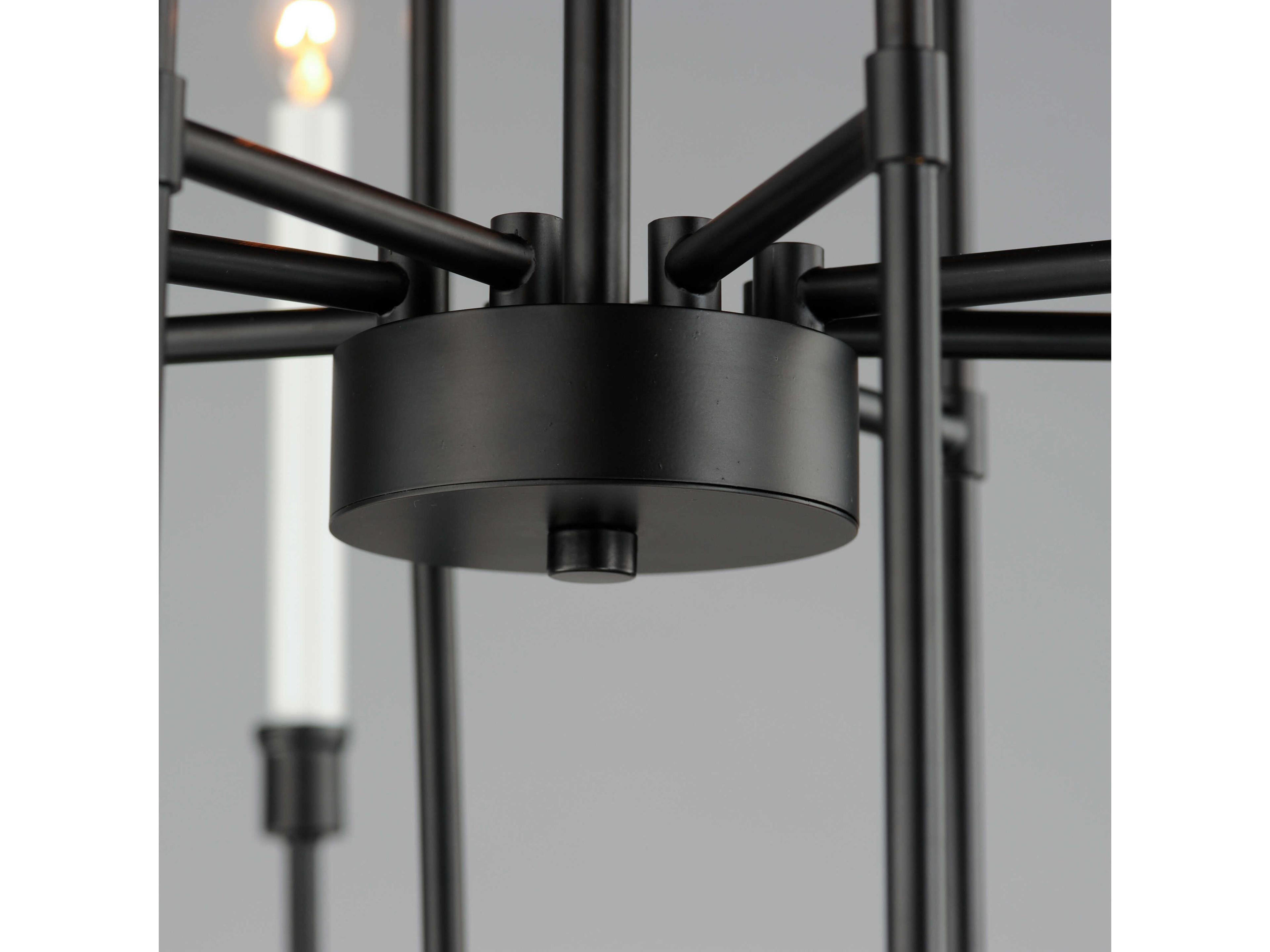 Maxim Lighting Tux 12-Light Black Candelabra Chandelier