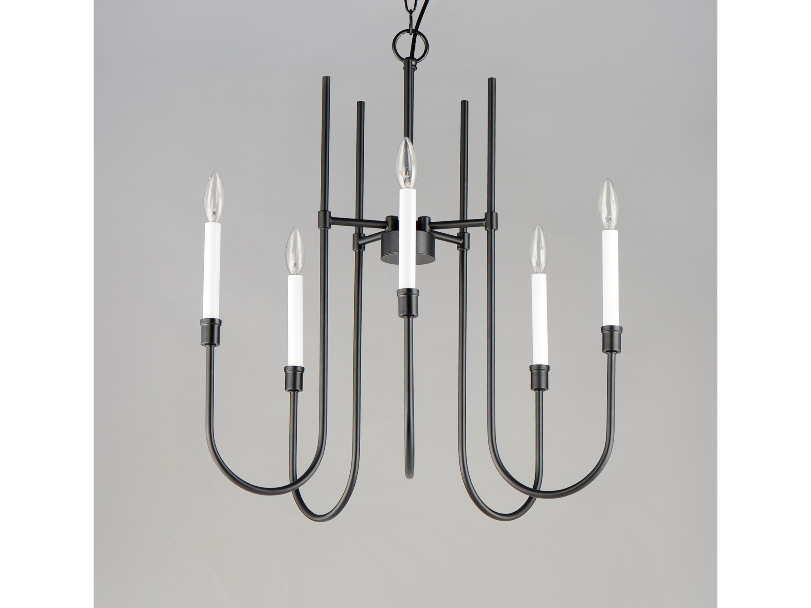 Maxim Lighting Tux 9-Light Black Candelabra Chandelier