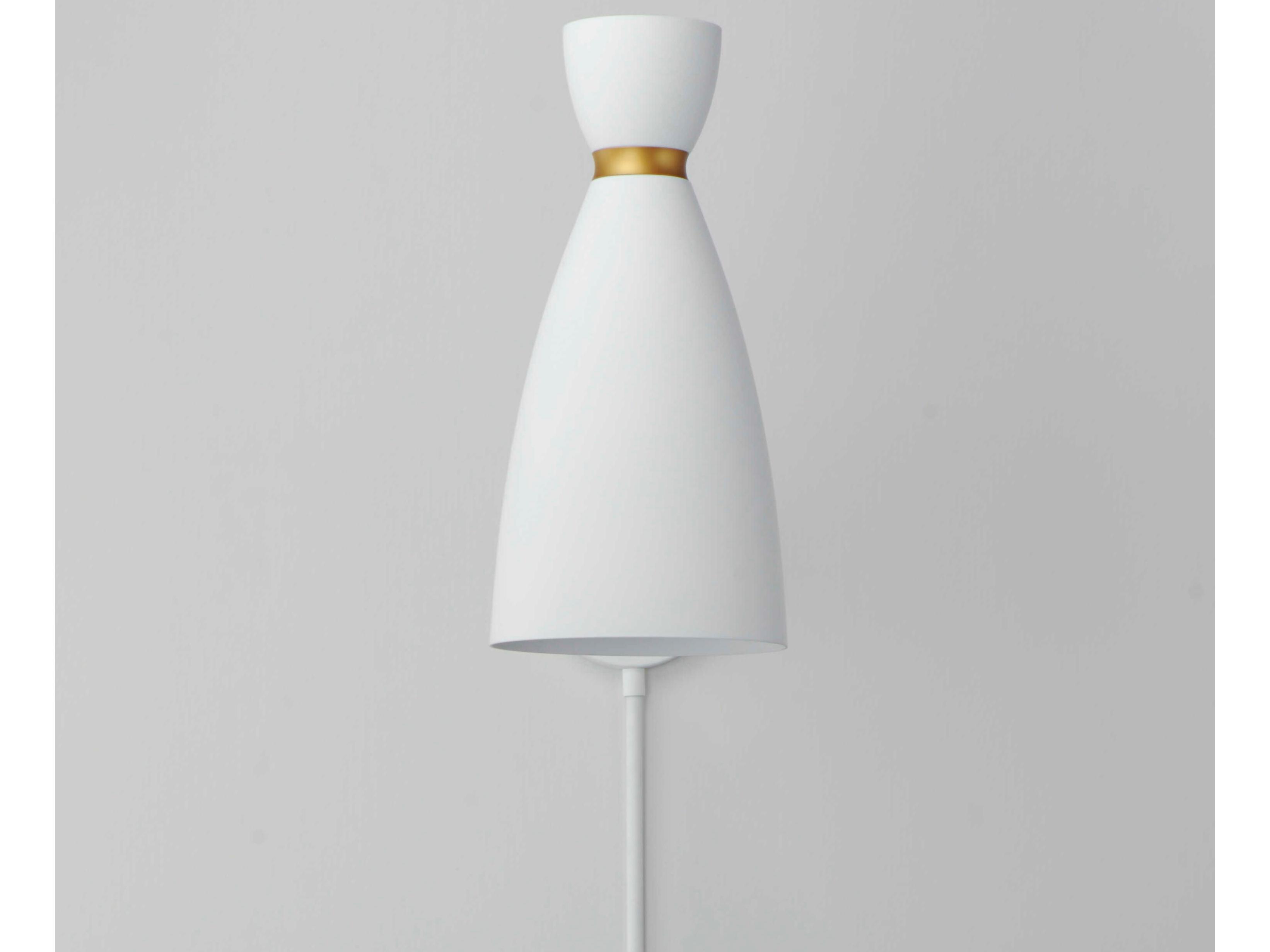 Maxim Lighting Carillon 1-Light White Satin Brass Swing Wall Sconce