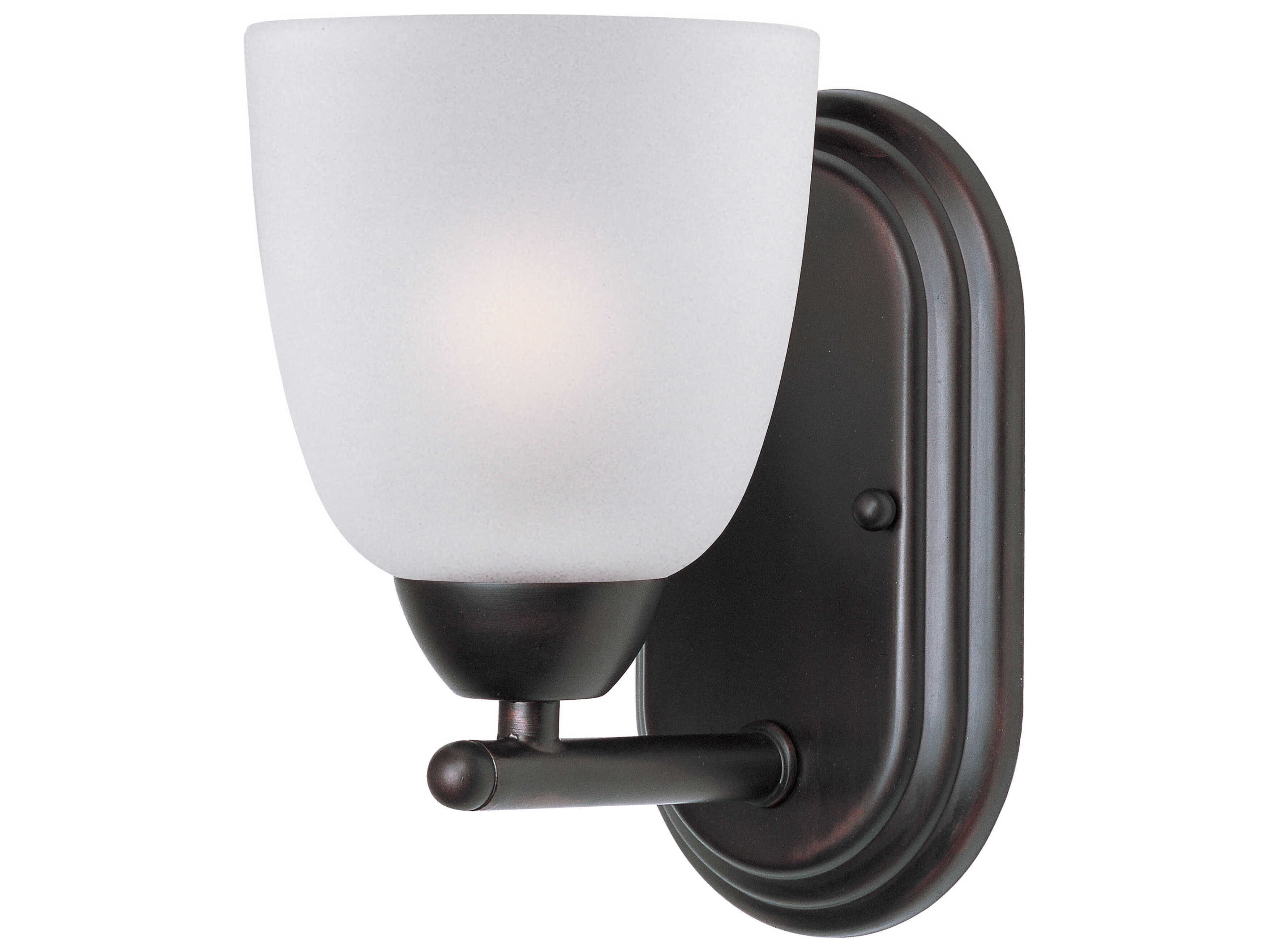 Maxim Lighting Axis 1-Light Oil Rubbed Bronze Glass Wall Sconce
