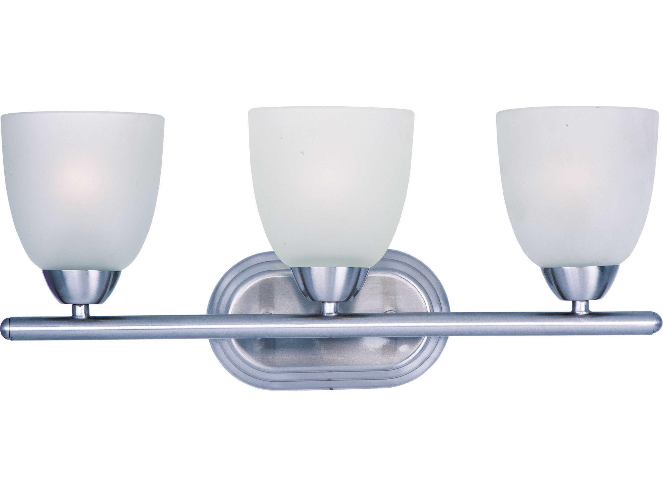 Maxim Lighting Axis Polished Chrome Glass Vanity Light