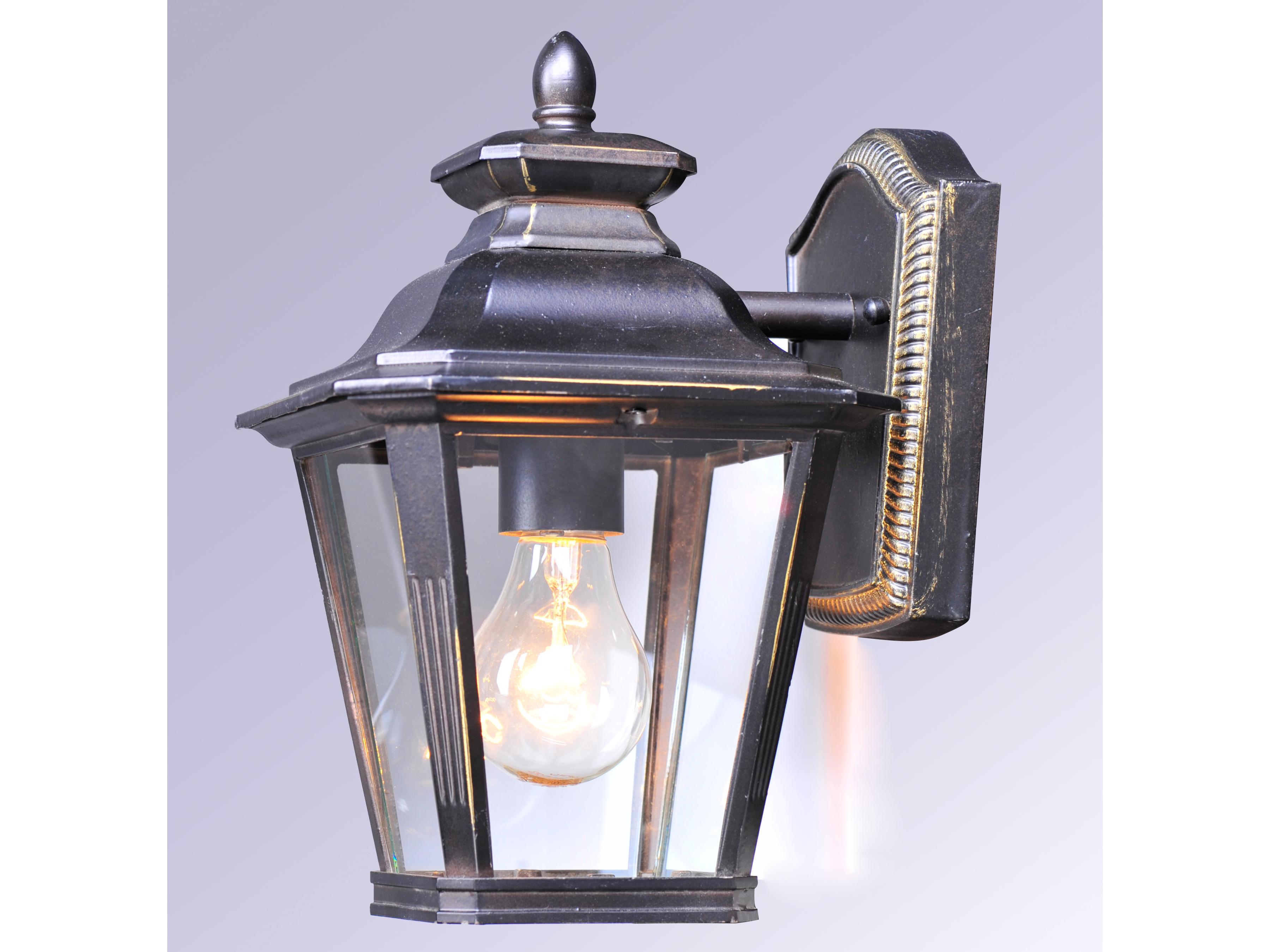 Maxim Lighting Knoxville with Clear Glass 3 - Light Outdoor Wall Light