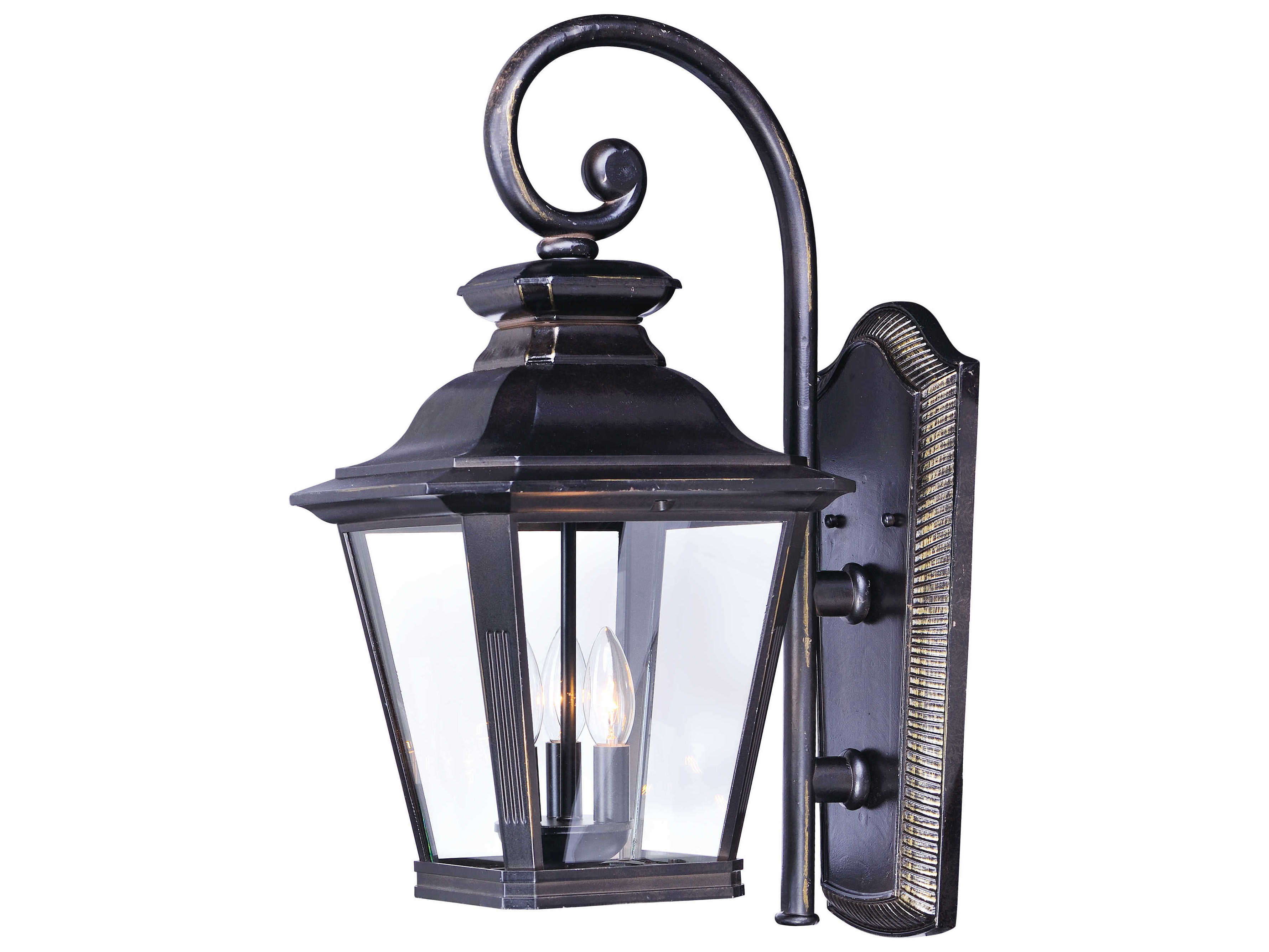 Maxim Lighting Knoxville with Clear Glass 3 - Light Outdoor Wall Light