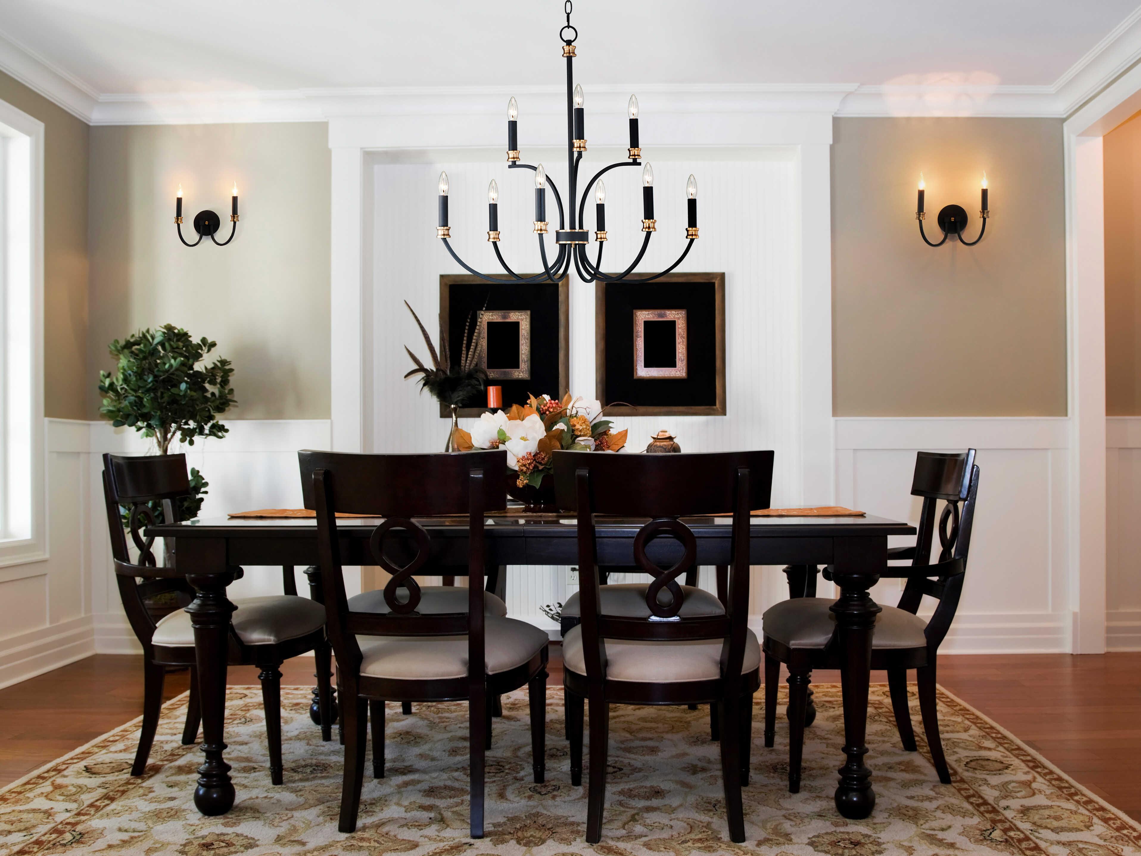 Maxim Lighting Charlton 2-Light Black Antique Brass Wall Sconce