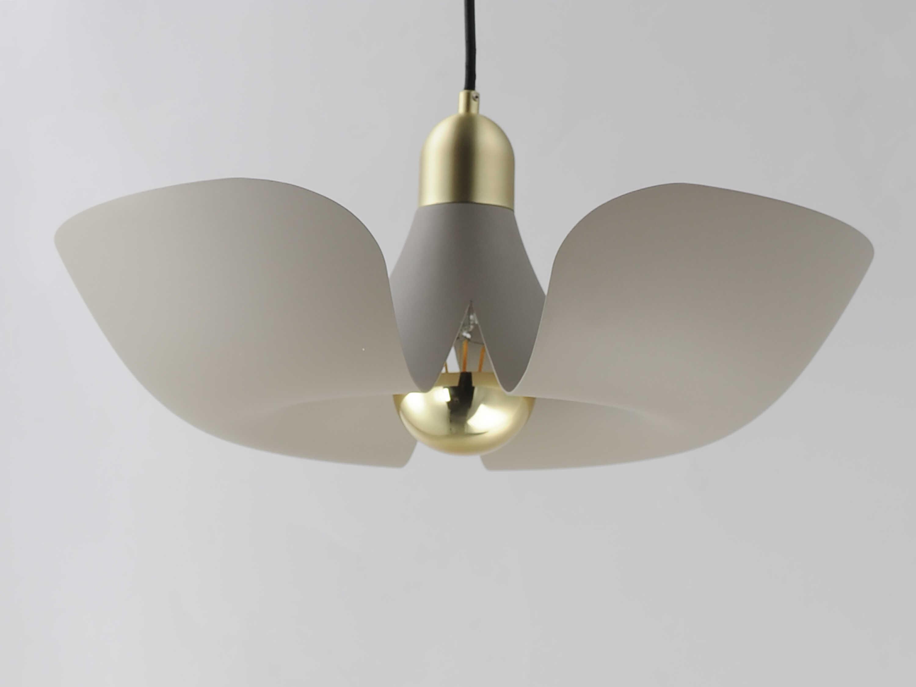 Maxim Lighting Poppy 1-Light Silver Gold Satin Brass Pendant