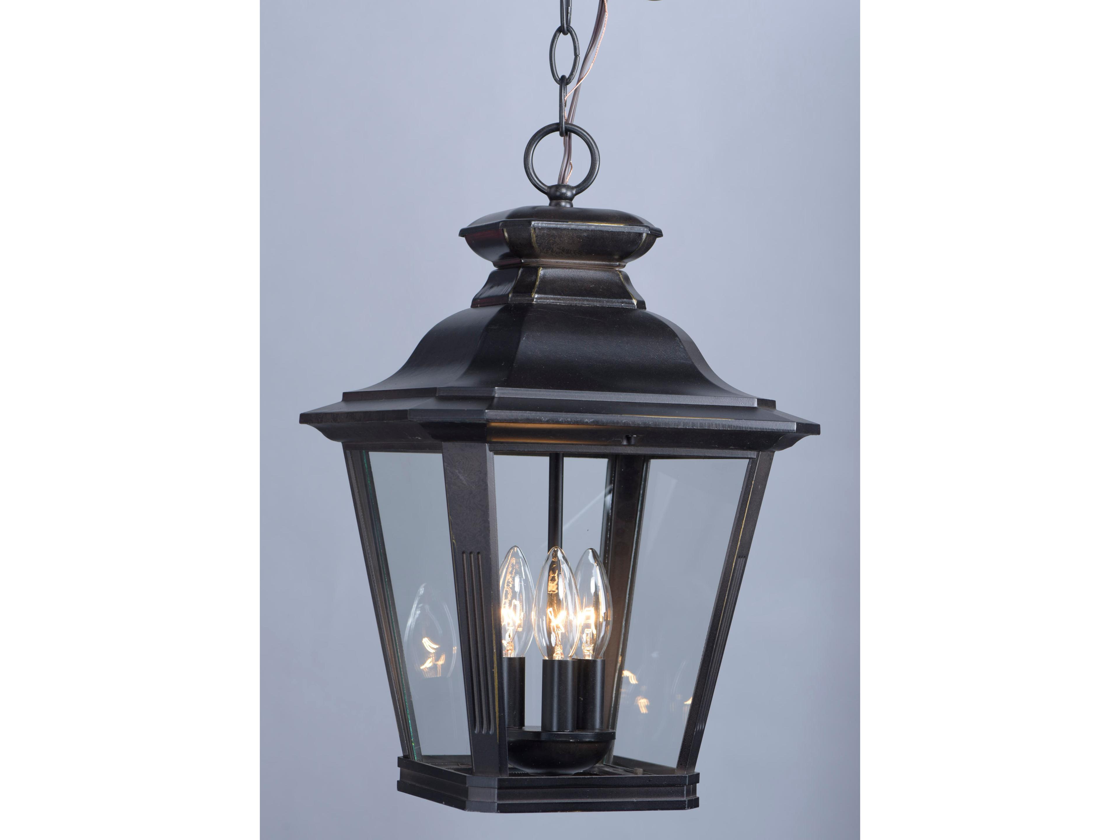 Maxim Lighting Knoxville with Clear Glass 3 - Light Outdoor Hanging Light