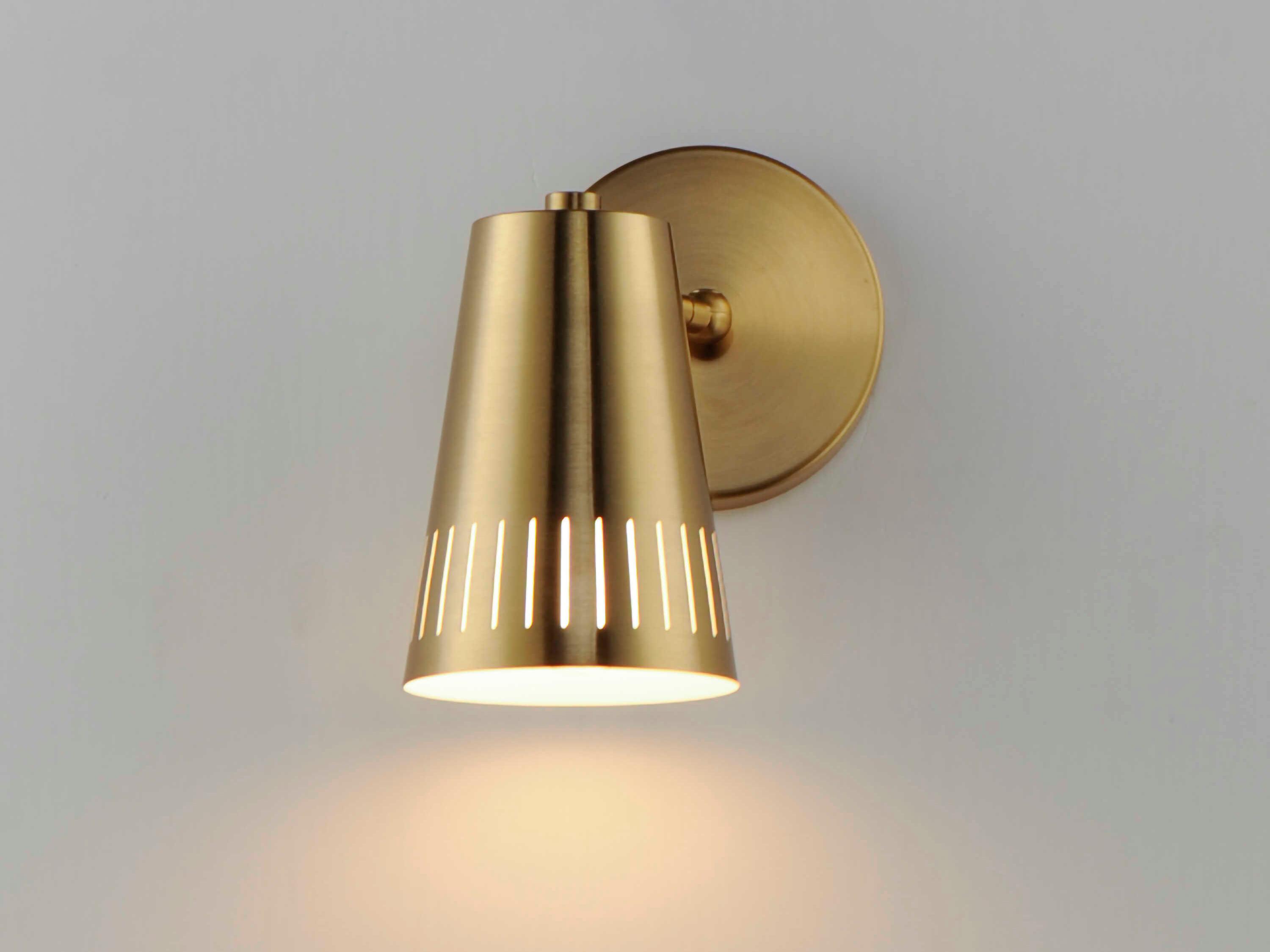 Maxim Lighting Helsinki 1-Light Natural Aged Brass Wall Sconce
