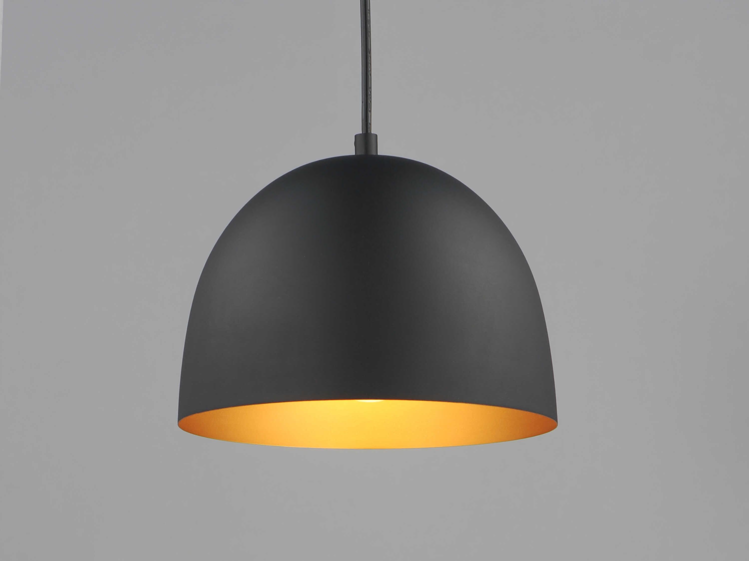 Maxim Lighting Tova 1-Light Black Gold Mini Pendant