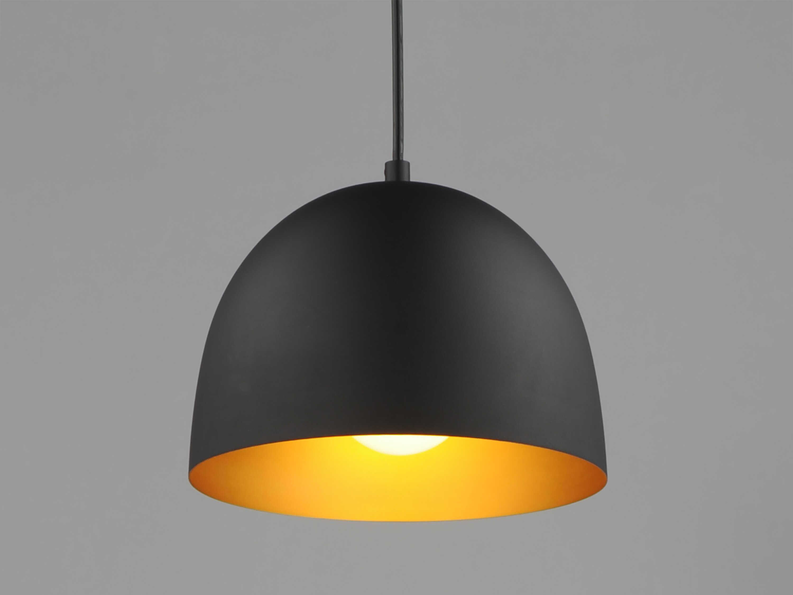 Maxim Lighting Tova 1-Light Black Gold Mini Pendant