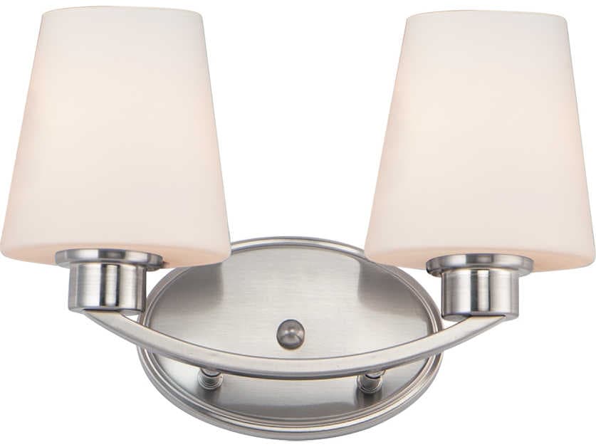 Maxim Lighting Shelter 2-Light Black Glass Vanity Light