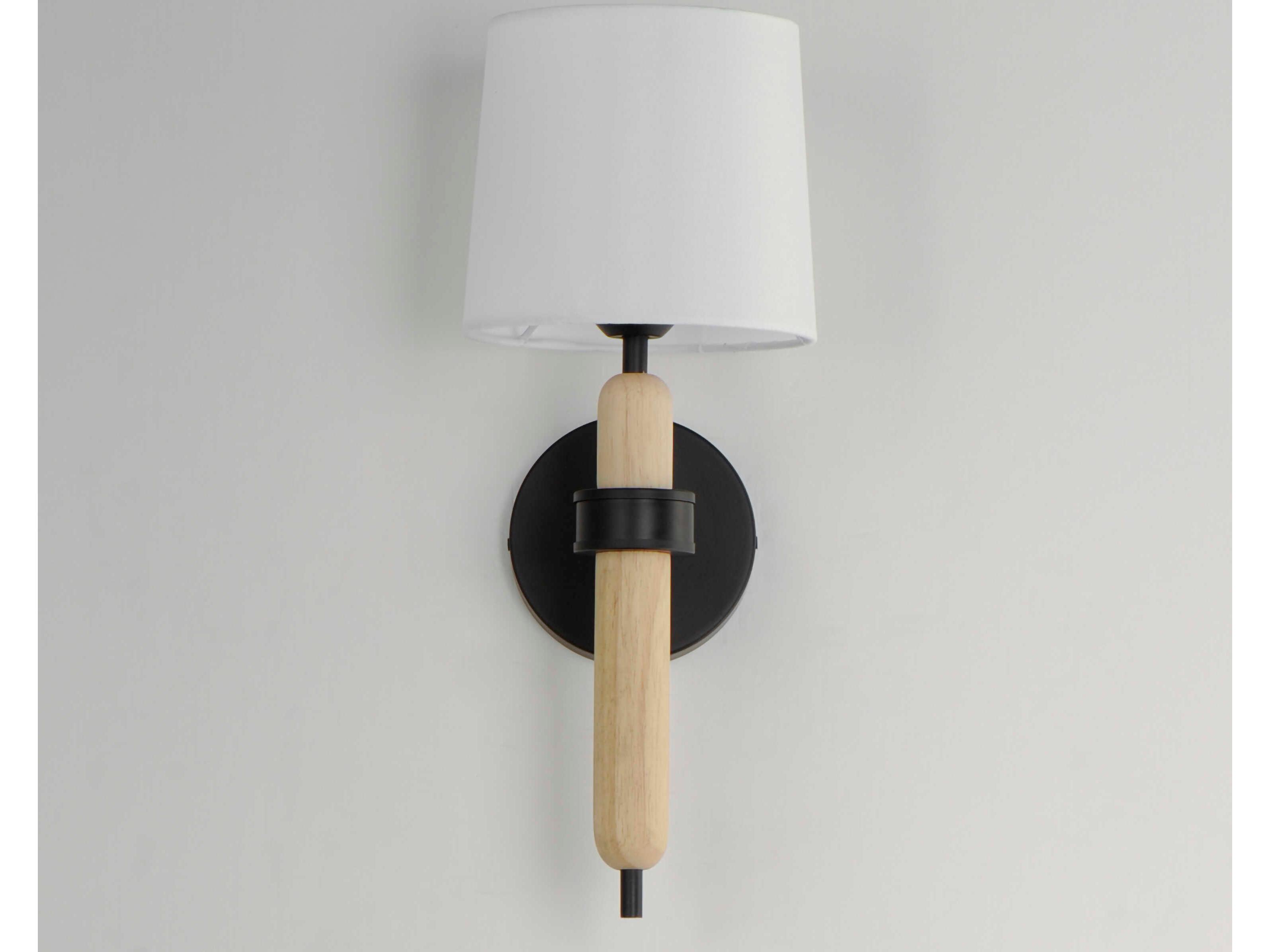 Maxim Lighting Bozeman 1-Light Natural Wood Wall Sconce