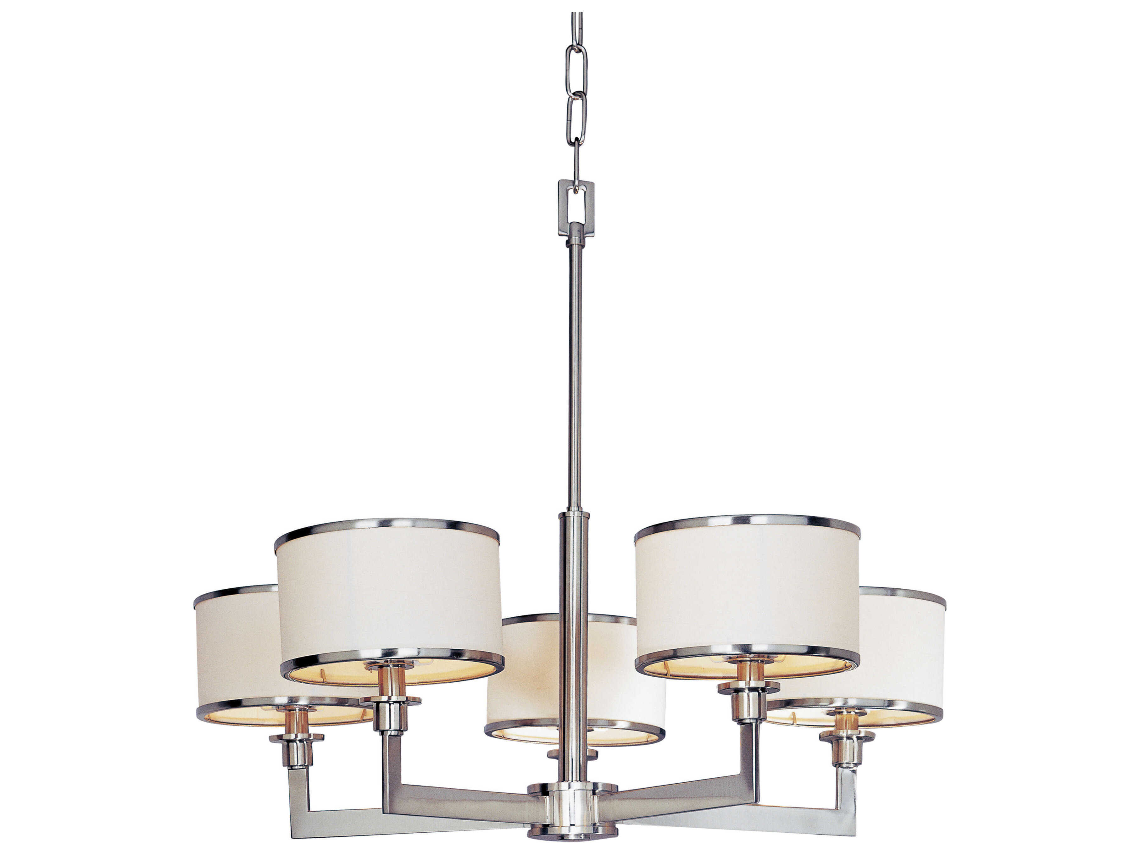 Maxim Lighting Nexus 5-Light Satin Nickel Drum Chandelier