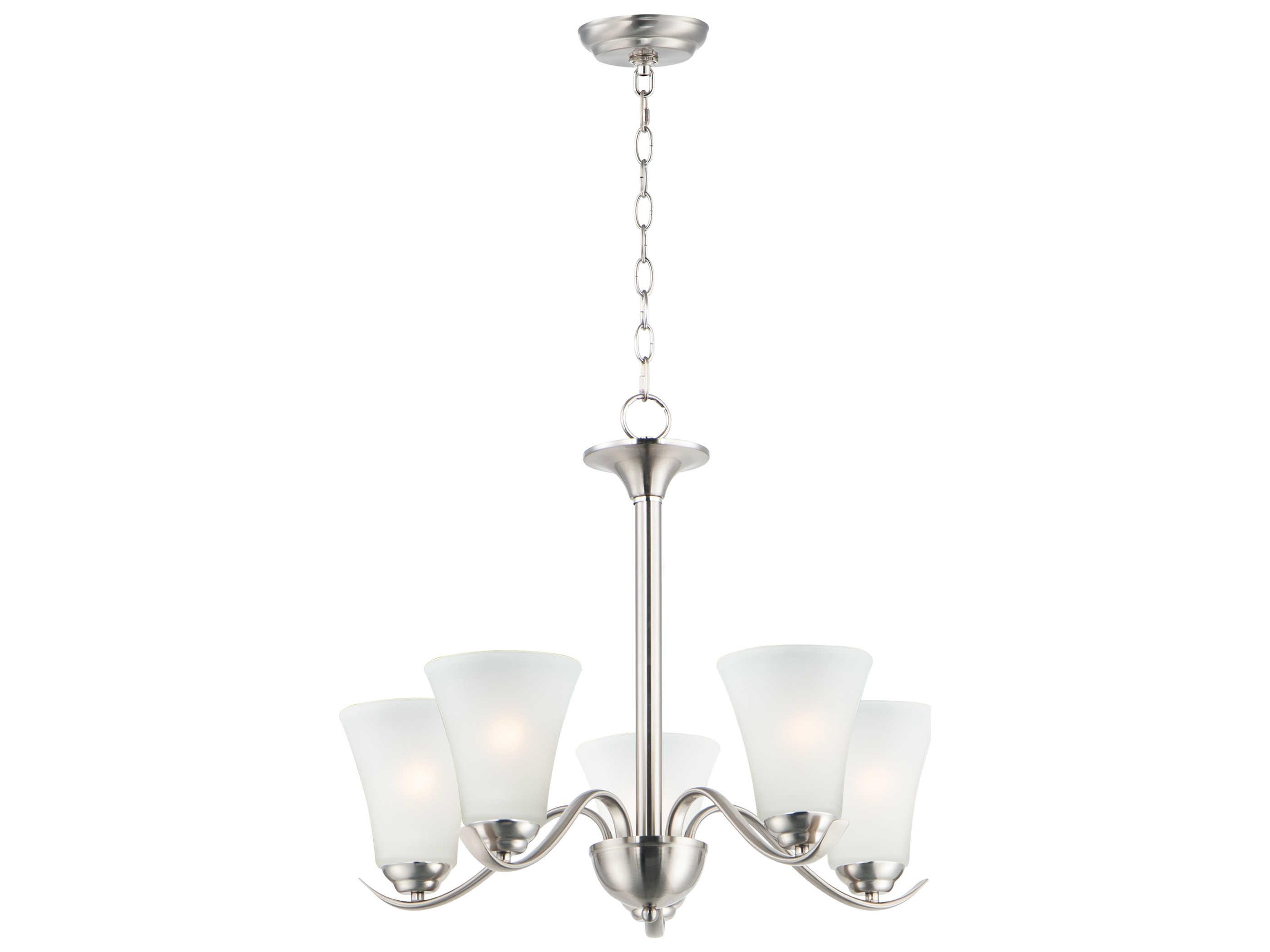 Maxim Lighting Vital 5-Light Bronze Glass Bell Chandelier