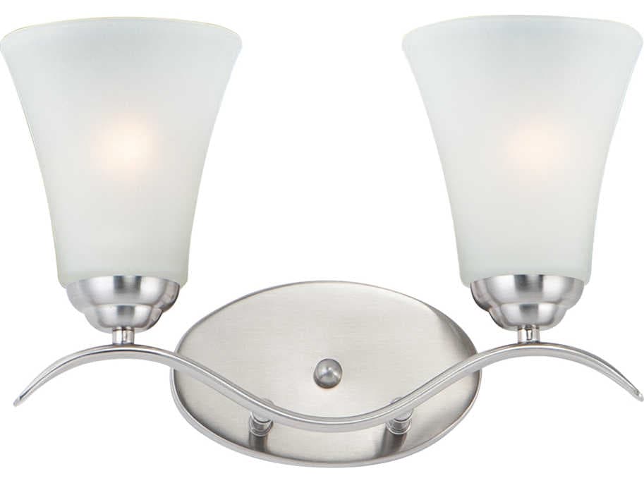 Maxim Lighting Vital 2-Light Bronze Glass Vanity Light