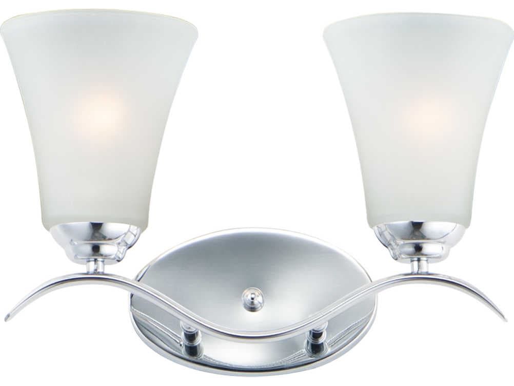 Maxim Lighting Vital 2-Light Bronze Glass Vanity Light