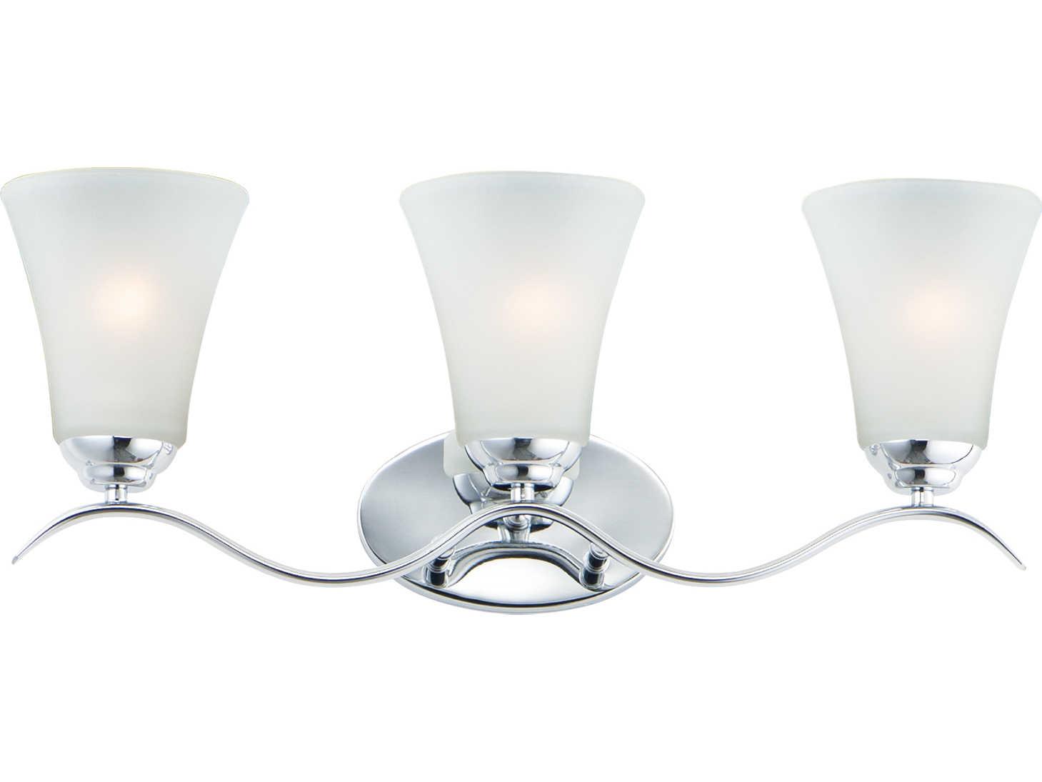 Maxim Lighting Vital 3-Light Bronze Glass Vanity Light