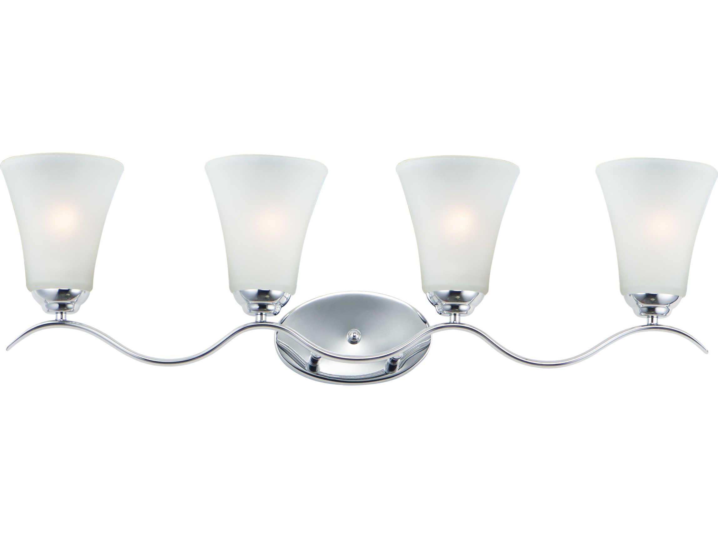 Maxim Lighting Vital 4-Light Bronze Glass Vanity Light