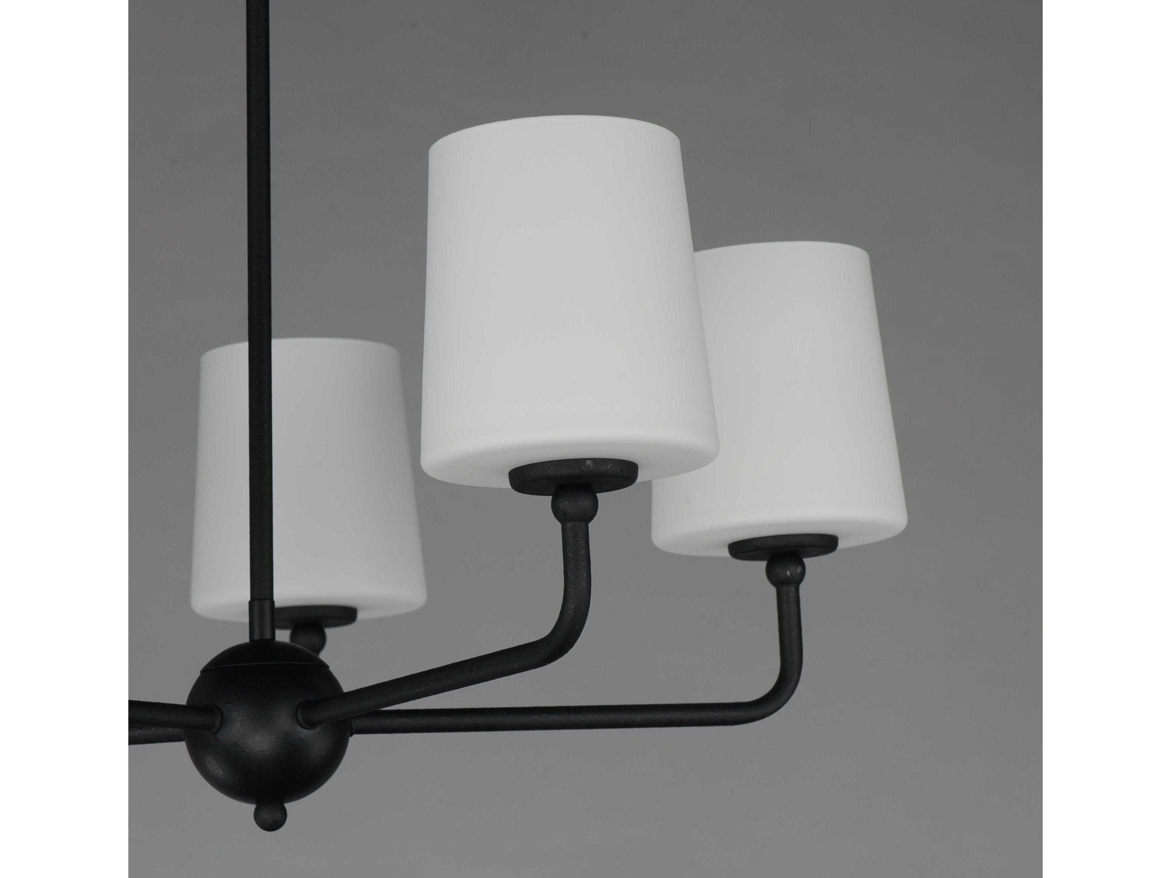 Maxim Lighting Bristol 5-Light Anthracite Black Glass Chandelier