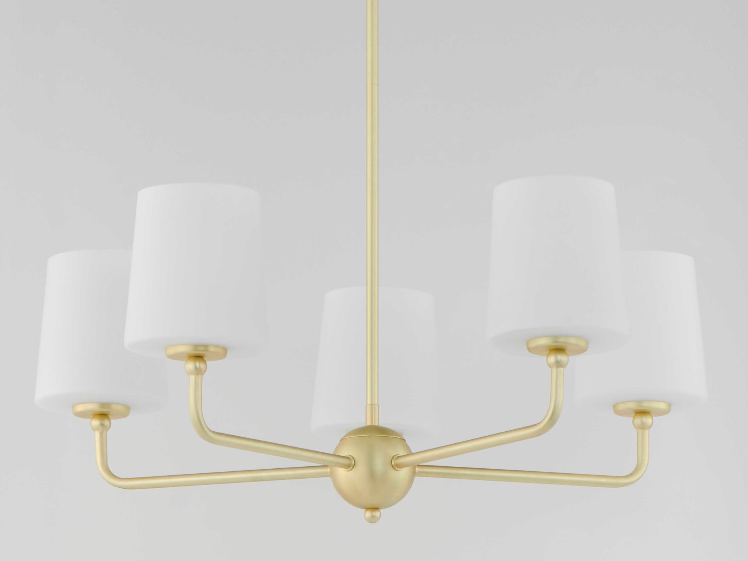Maxim Lighting Bristol 5-Light Satin Brass Glass Chandelier