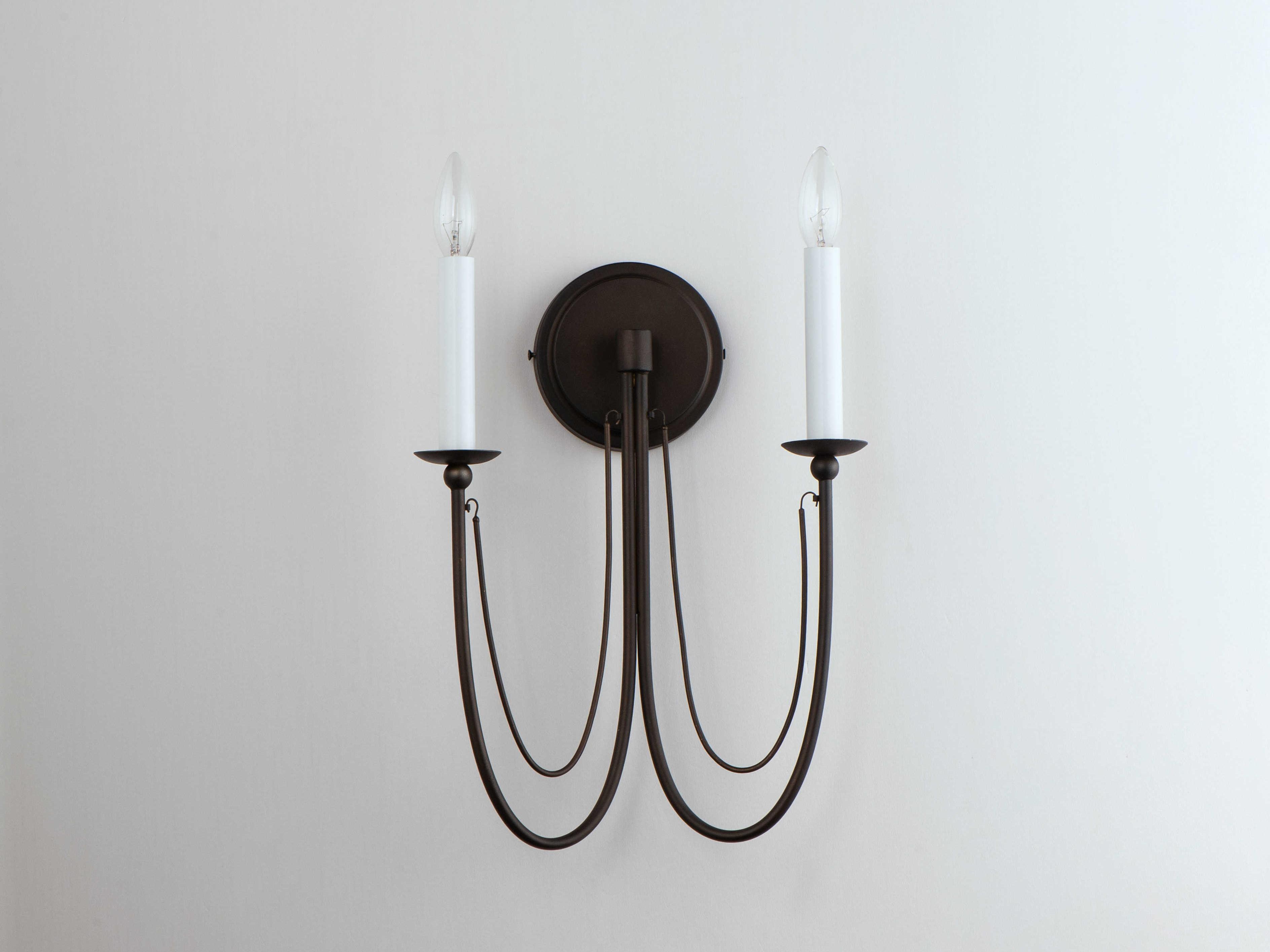 Maxim Lighting Plumette 2-Light Chestnut Bronze Wall Sconce