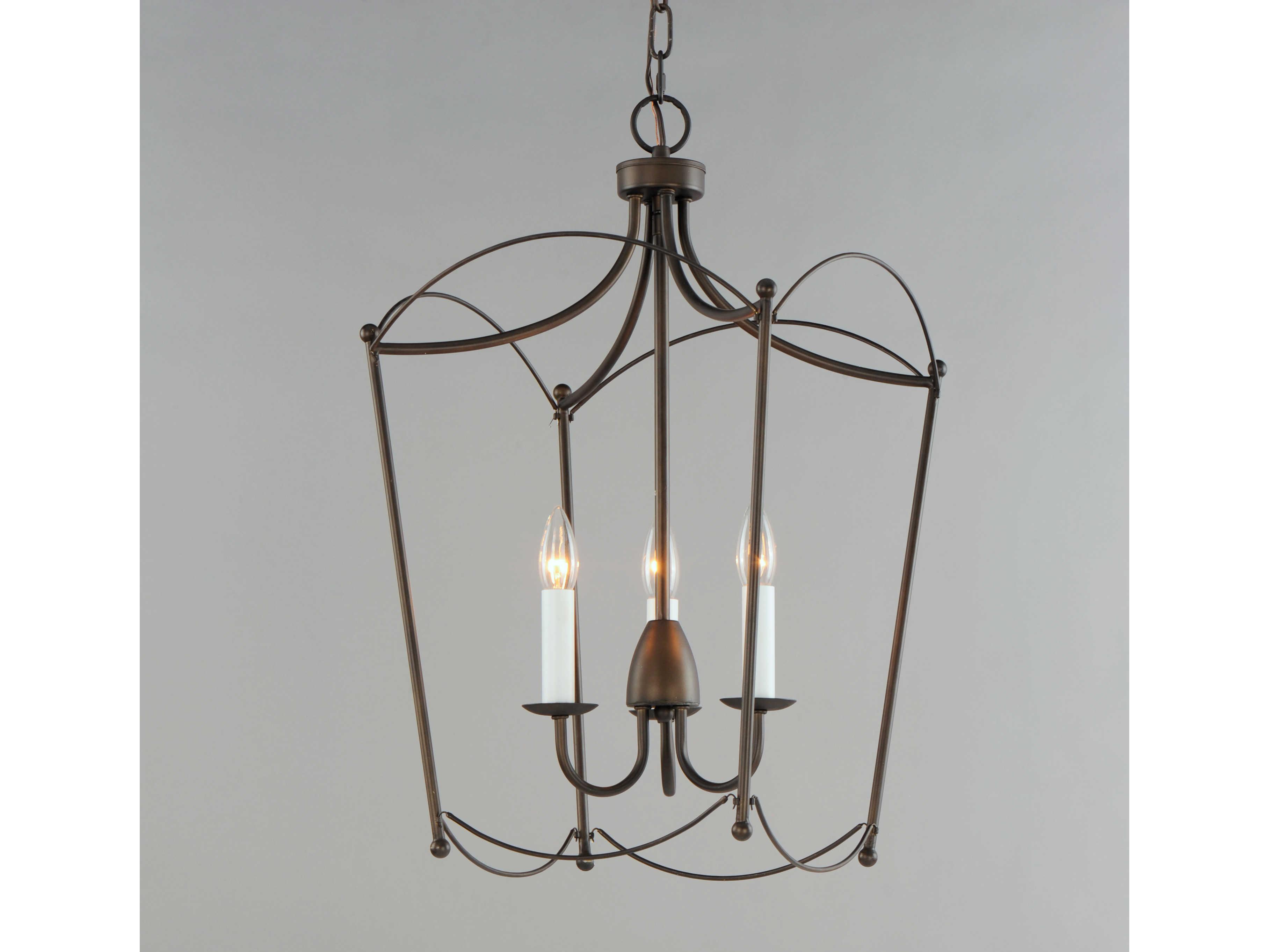 Maxim Lighting Plumette 3-Light Chestnut Bronze Candelabra Chandelier