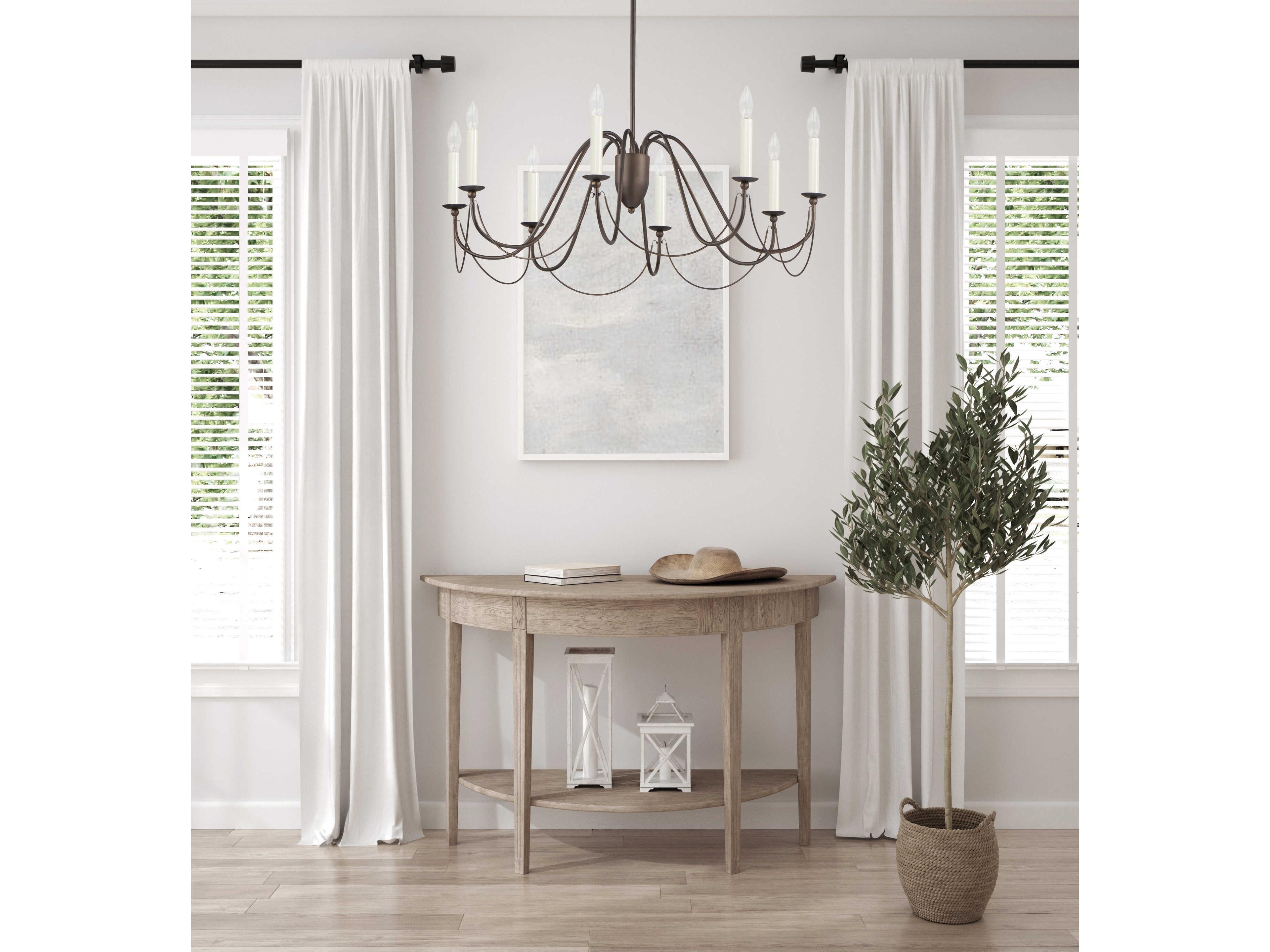 Maxim Lighting Plumette 8-Light Chestnut Bronze Candelabra Chandelier