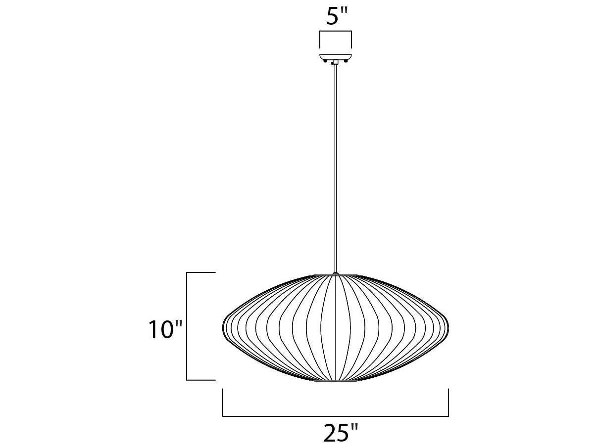 Maxim Lighting Cocoon 1-Light Polished Chrome Round Pendant