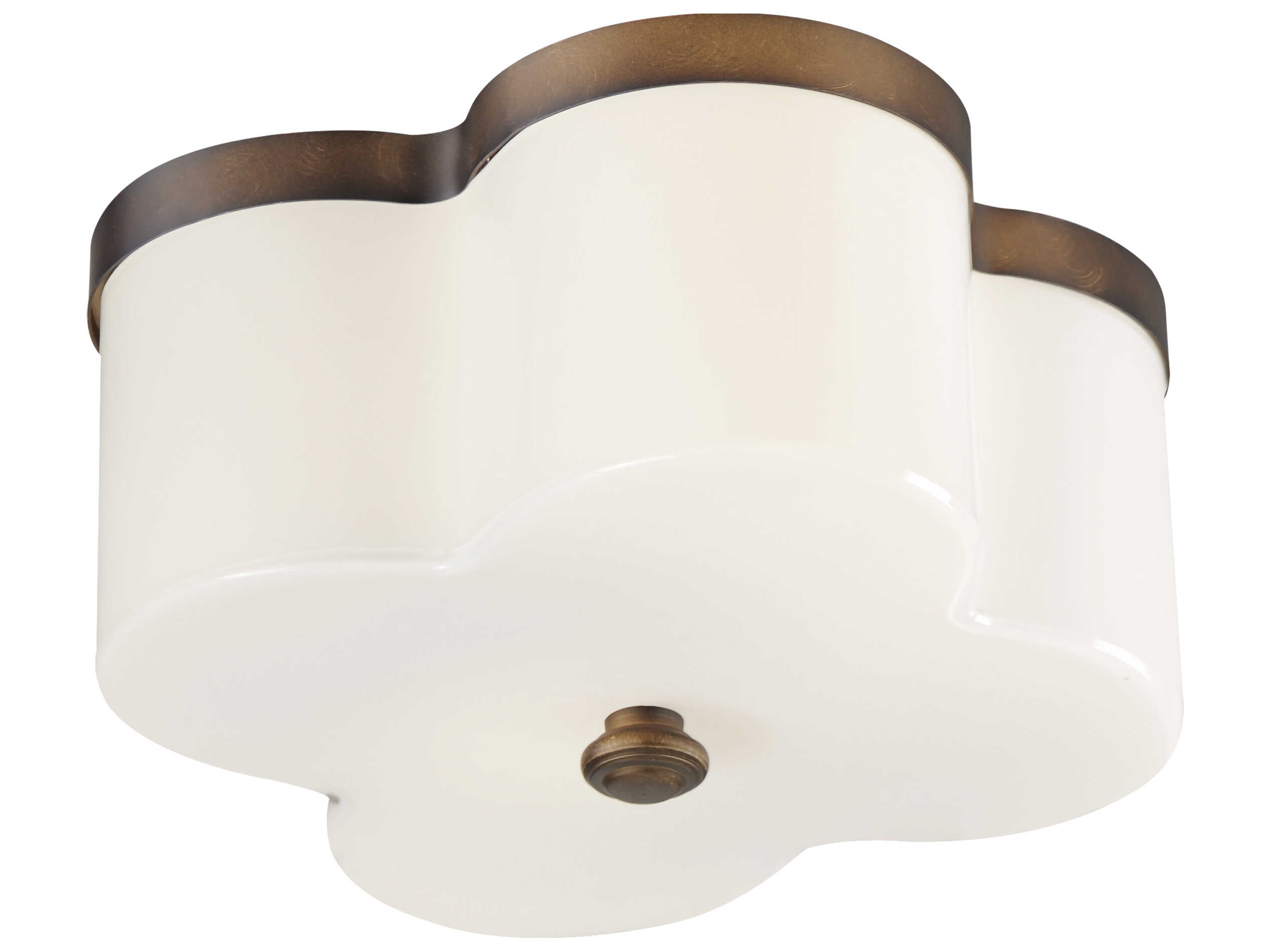 Maxim Lighting Clover 2-Light Antique Bronze Flush Mount